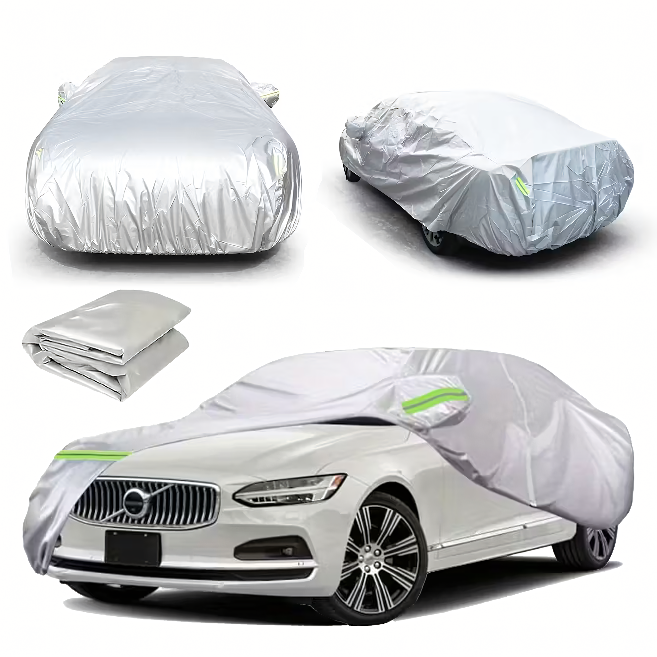 Duży Pokrowiec Plandeka Wodoodporna na Samochód Całoroczna 5,05x1,9x1,5m - obrazek 8