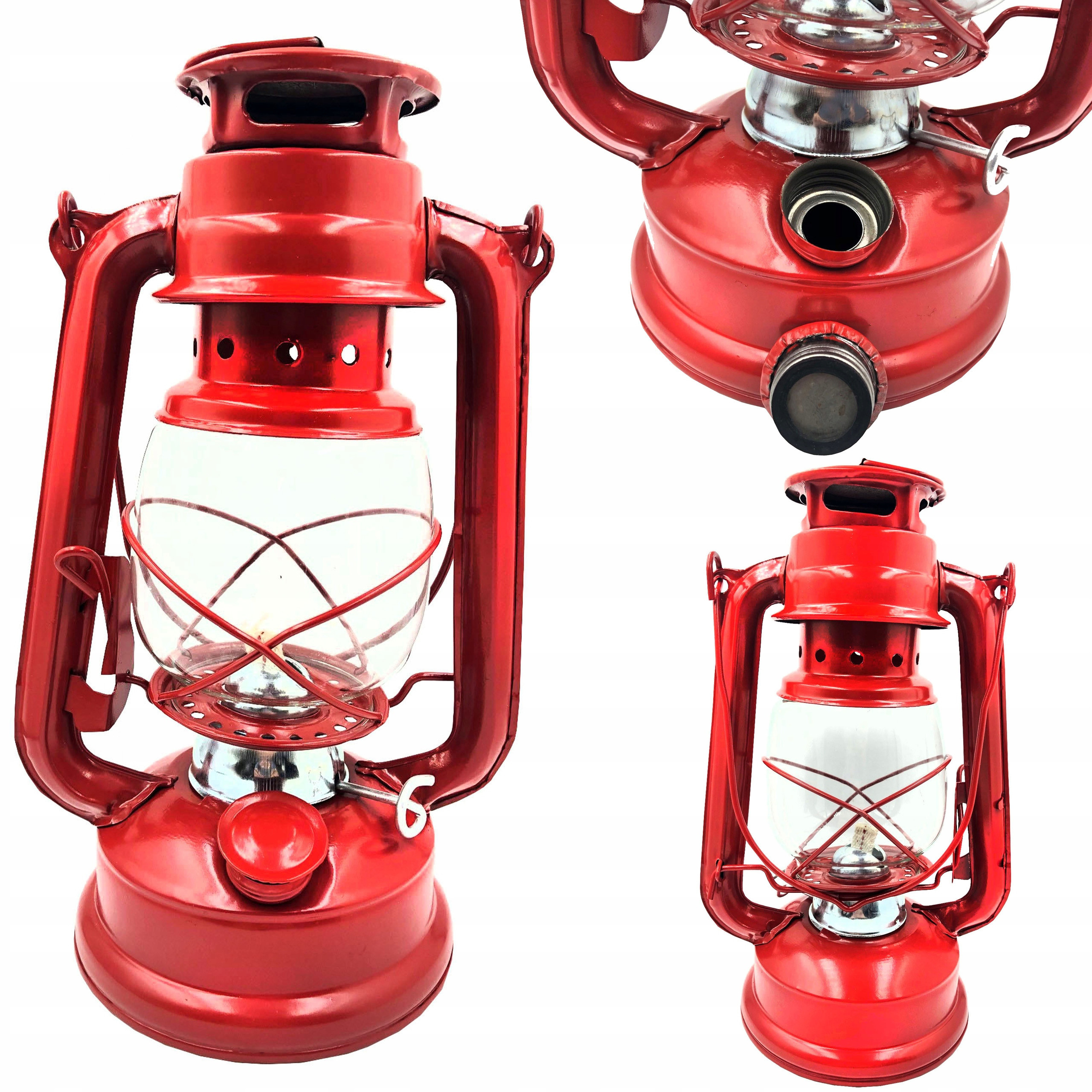 Lampa Naftowa Czerwona 24,5cm