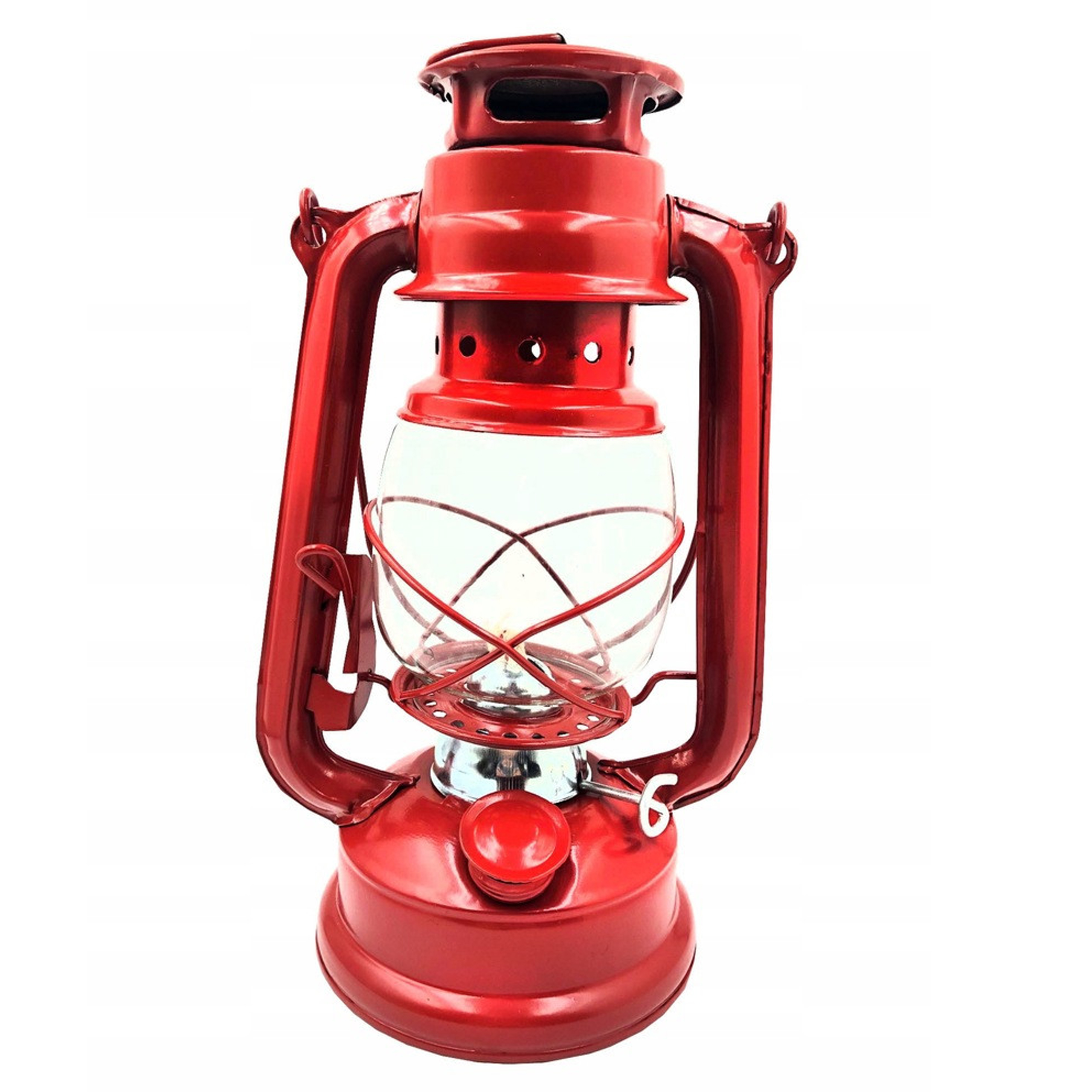 Lampa Naftowa Czerwona 24,5cm - obrazek 3