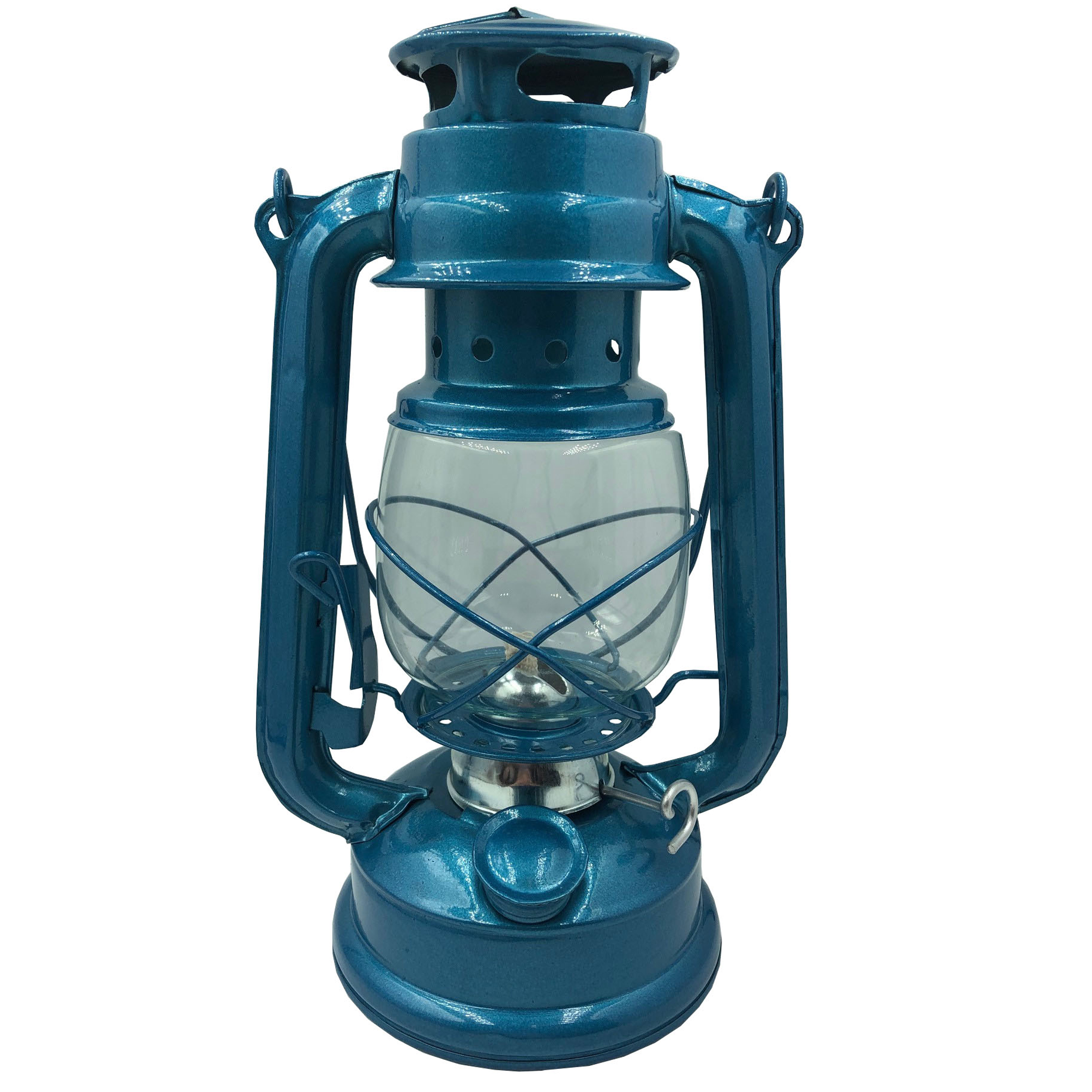 Lampa Naftowa Błękitna 24,5cm - obrazek 3