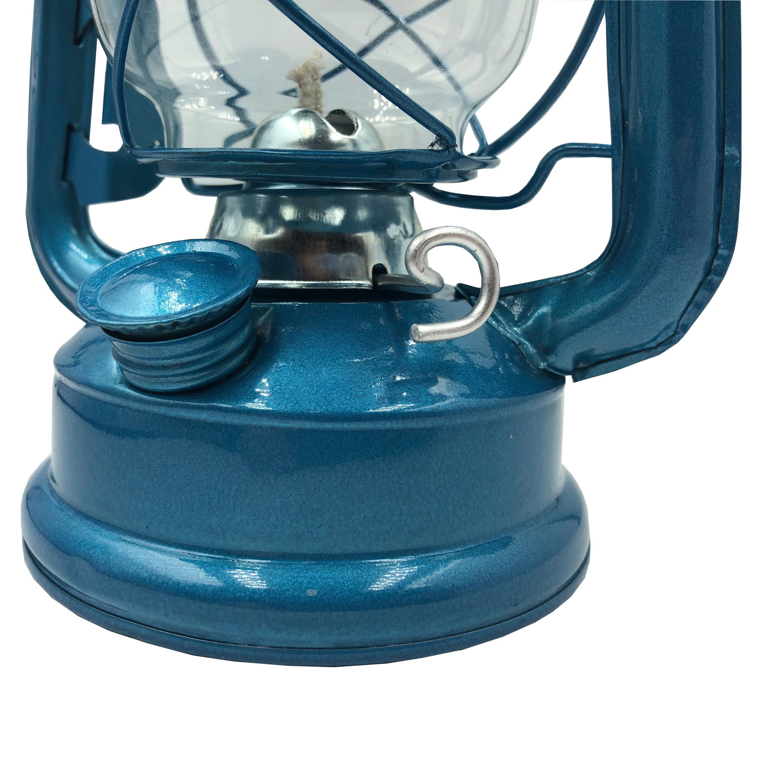 Lampa Naftowa Błękitna 24,5cm - obrazek 6