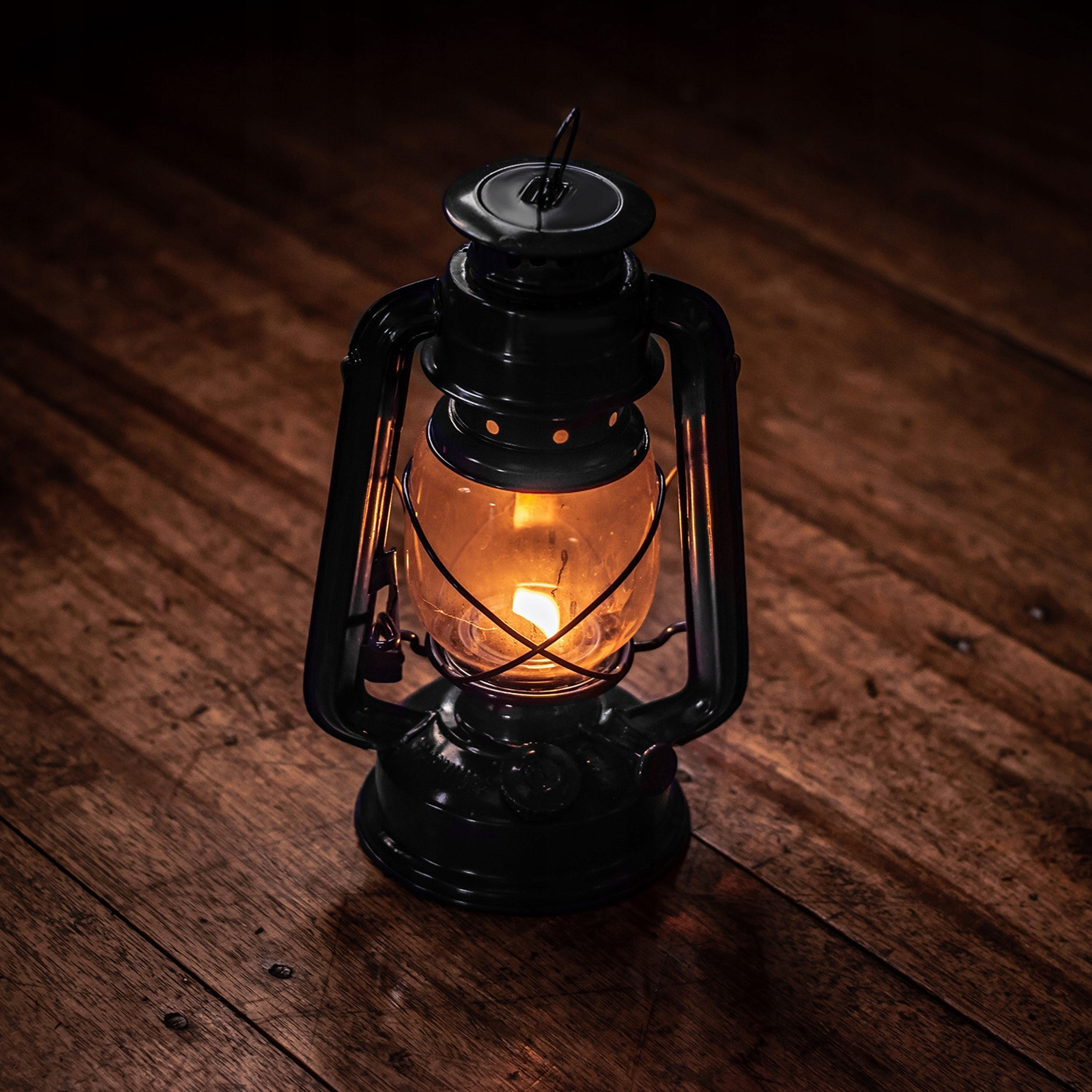 Lampa Naftowa Błękitna 24,5cm - obrazek 9