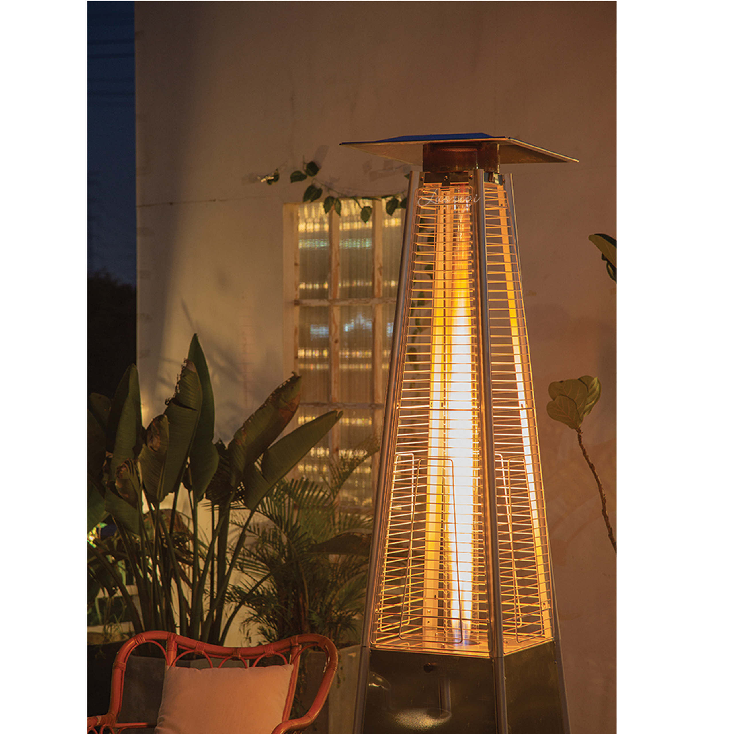 11x Parasol Grzewczy Gazowy Promiennik Ogrzewacz 13 KW 227cm Zestaw z Pokrowcem