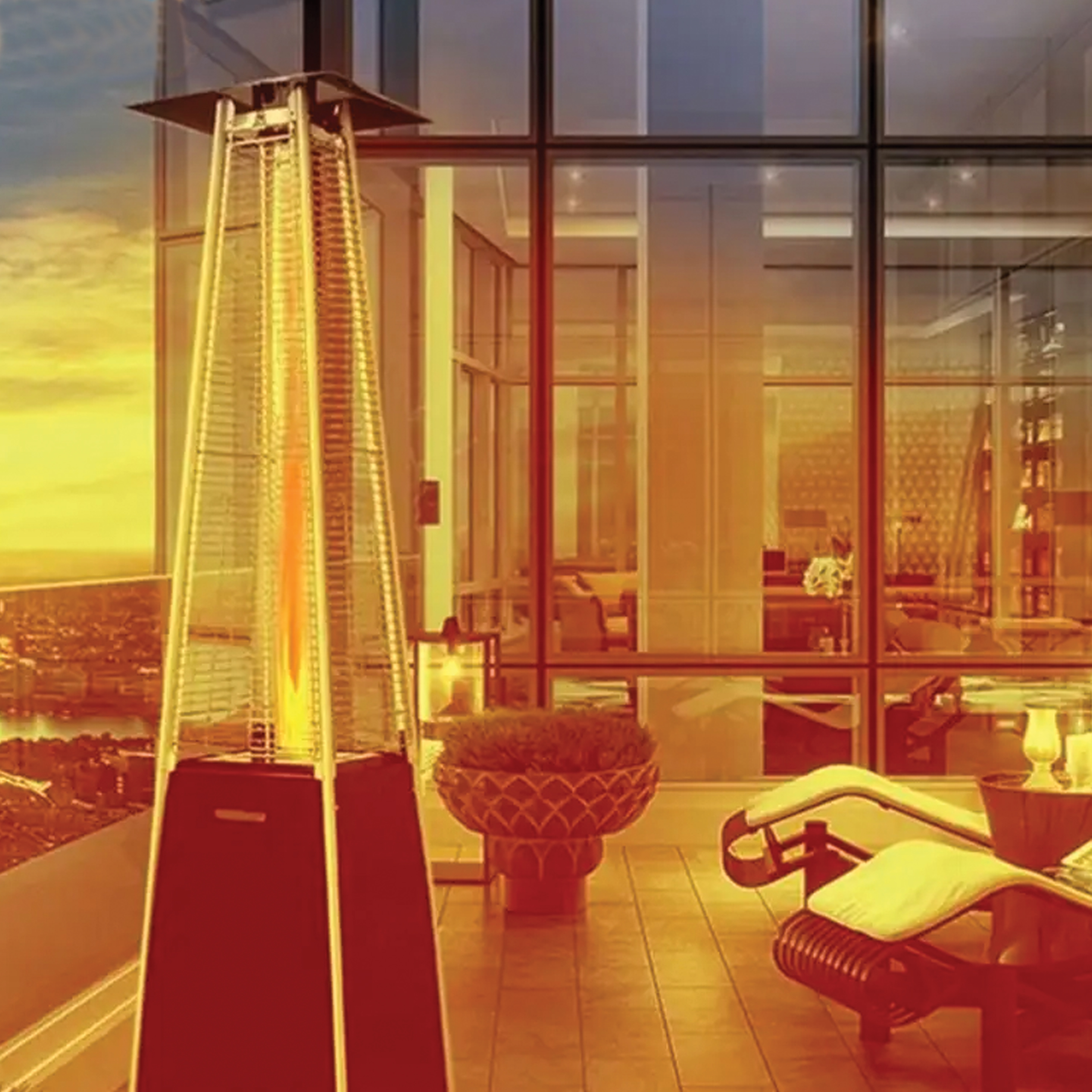 11x Parasol Grzewczy Gazowy Promiennik Ogrzewacz 13 KW 227cm Zestaw z Pokrowcem - obrazek 10