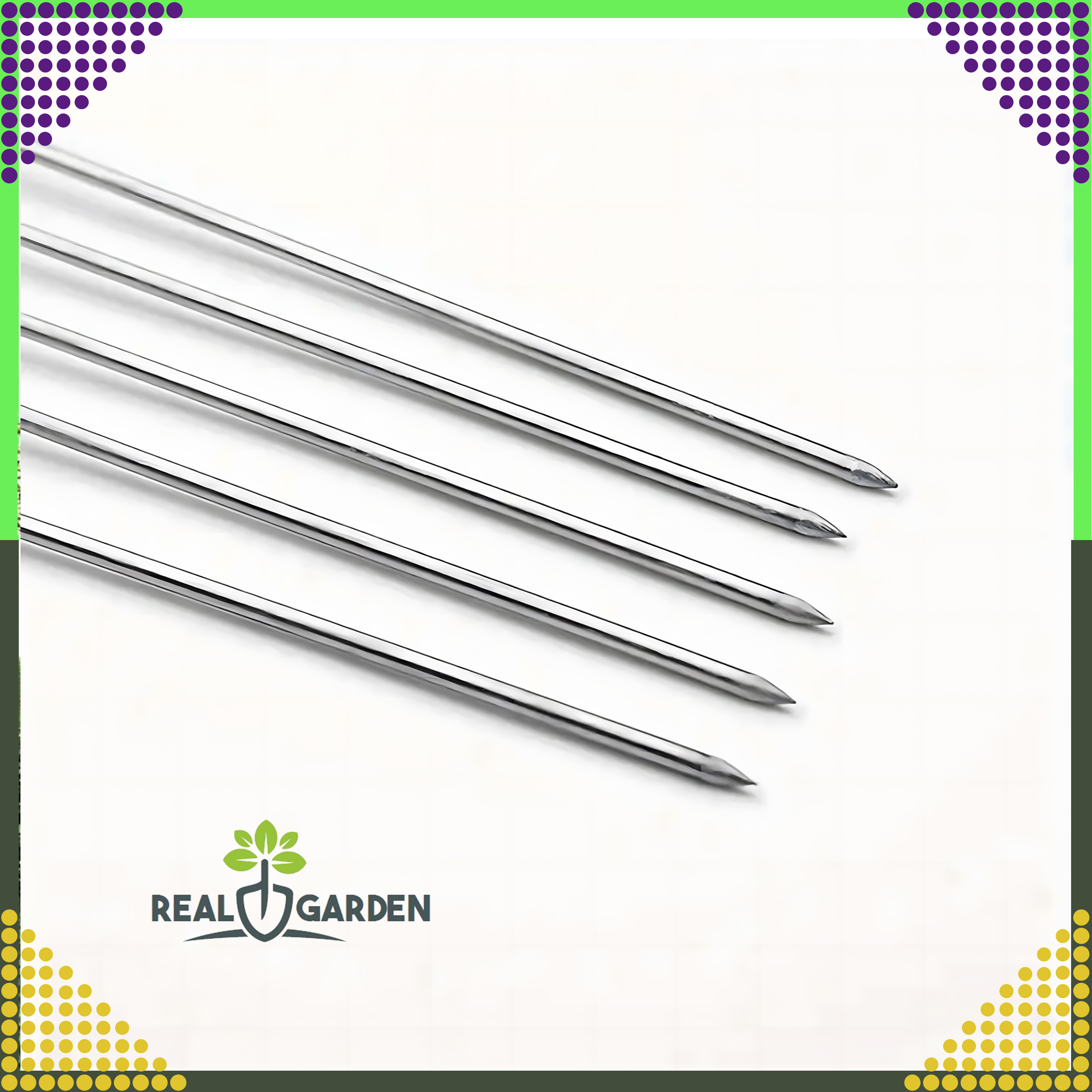 Szpikulce Patyki do Szaszłyków Szpikulec do Grilla Metalowe 10 szt 30 cm - obrazek 6