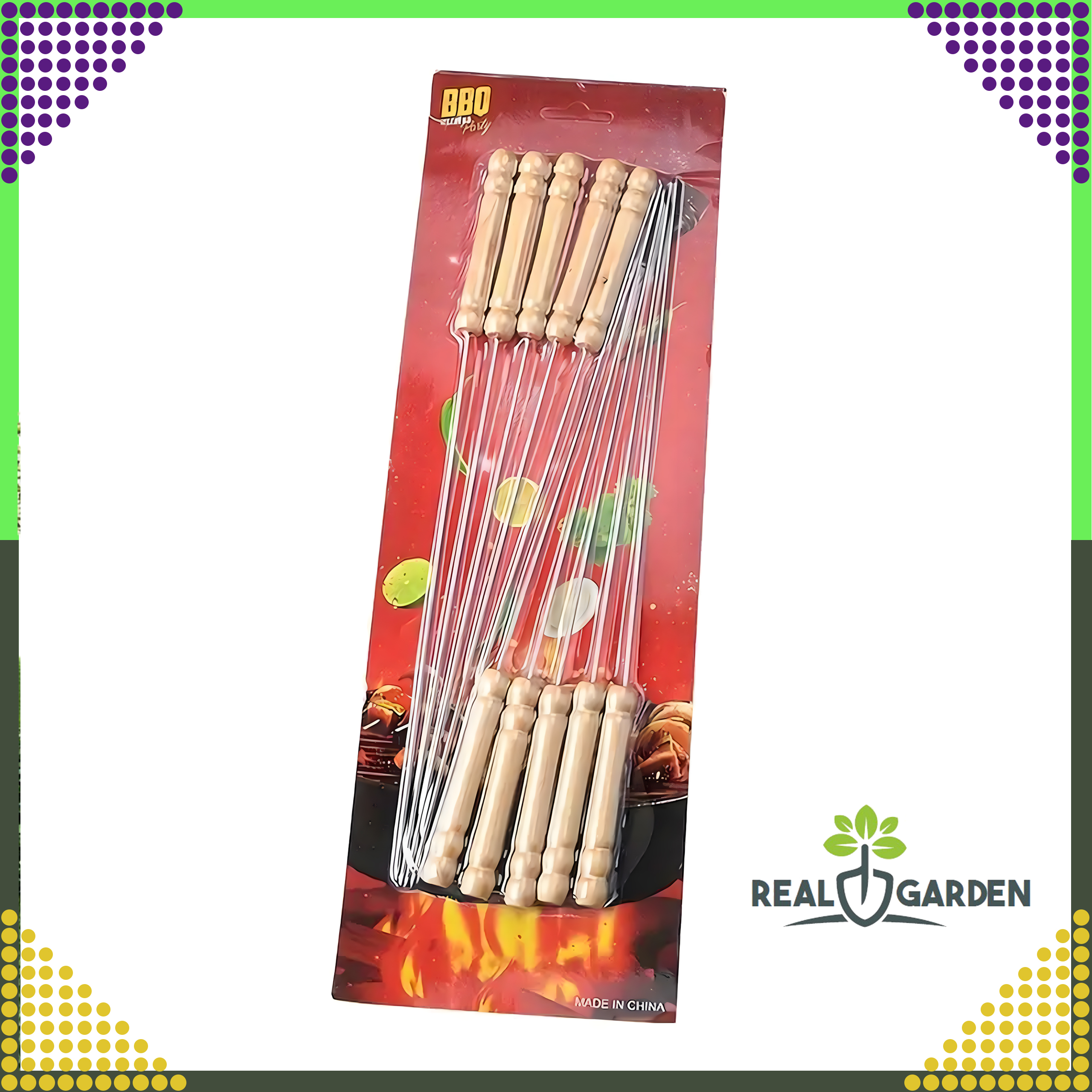 Szpikulce Patyki do Szaszłyków Szpikulec do Grilla Metalowe 10 szt 30 cm - obrazek 7