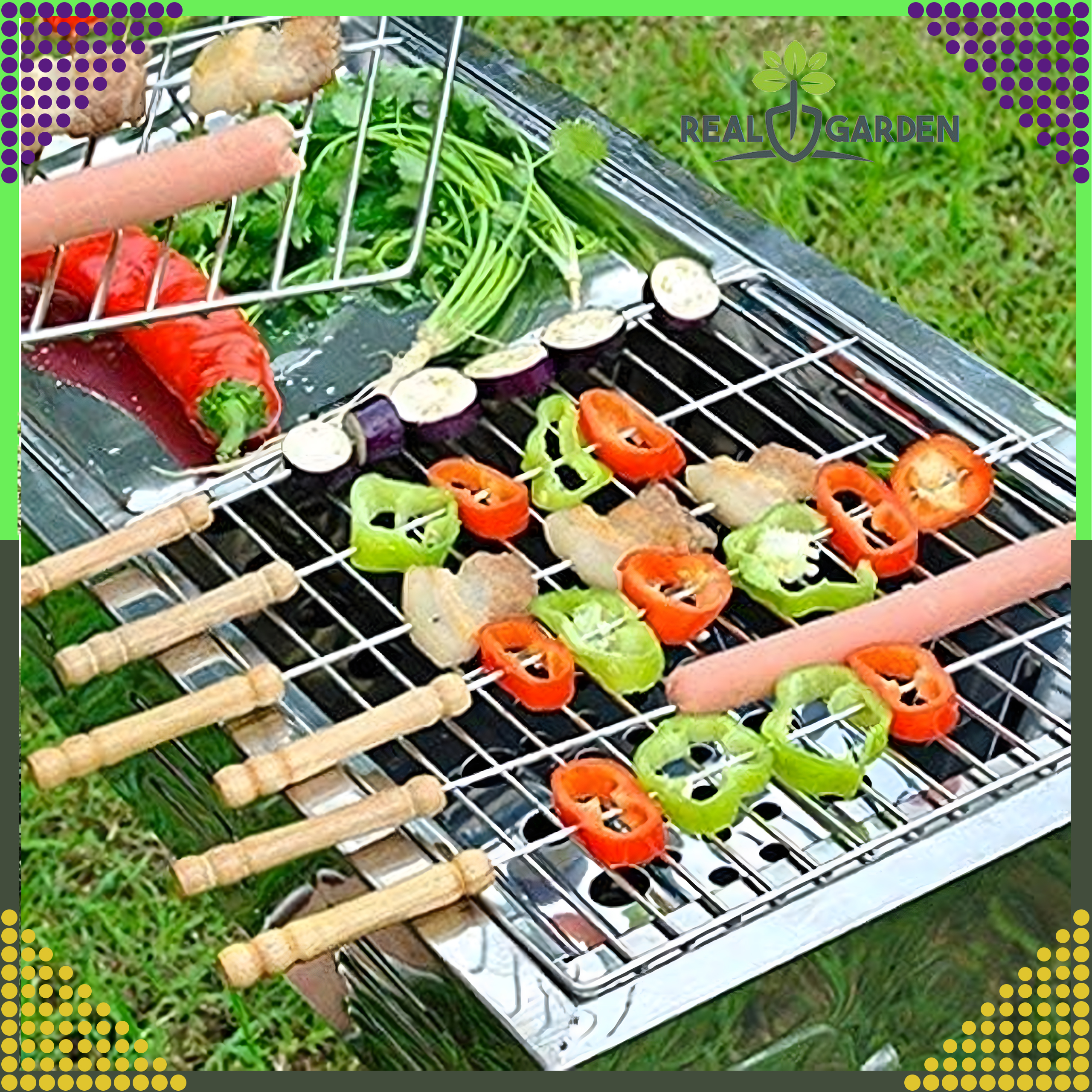 Szpikulce Patyki do Szaszłyków Szpikulec do Grilla Metalowe 10 szt 30 cm - obrazek 11