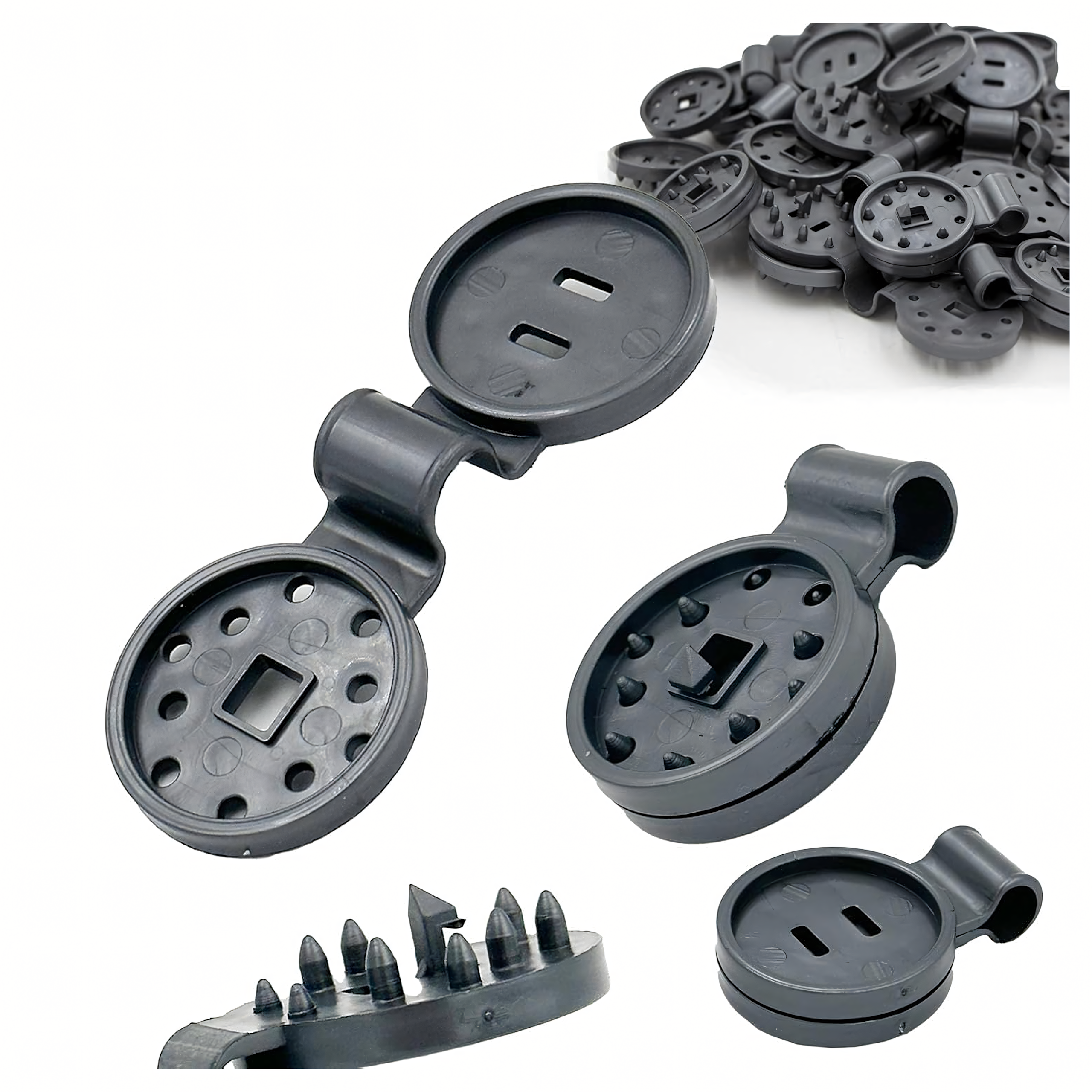 Klipsy Uchwyty Zaczepy Mocujące do Siatki Cieniującej Osłonowej 20 szt