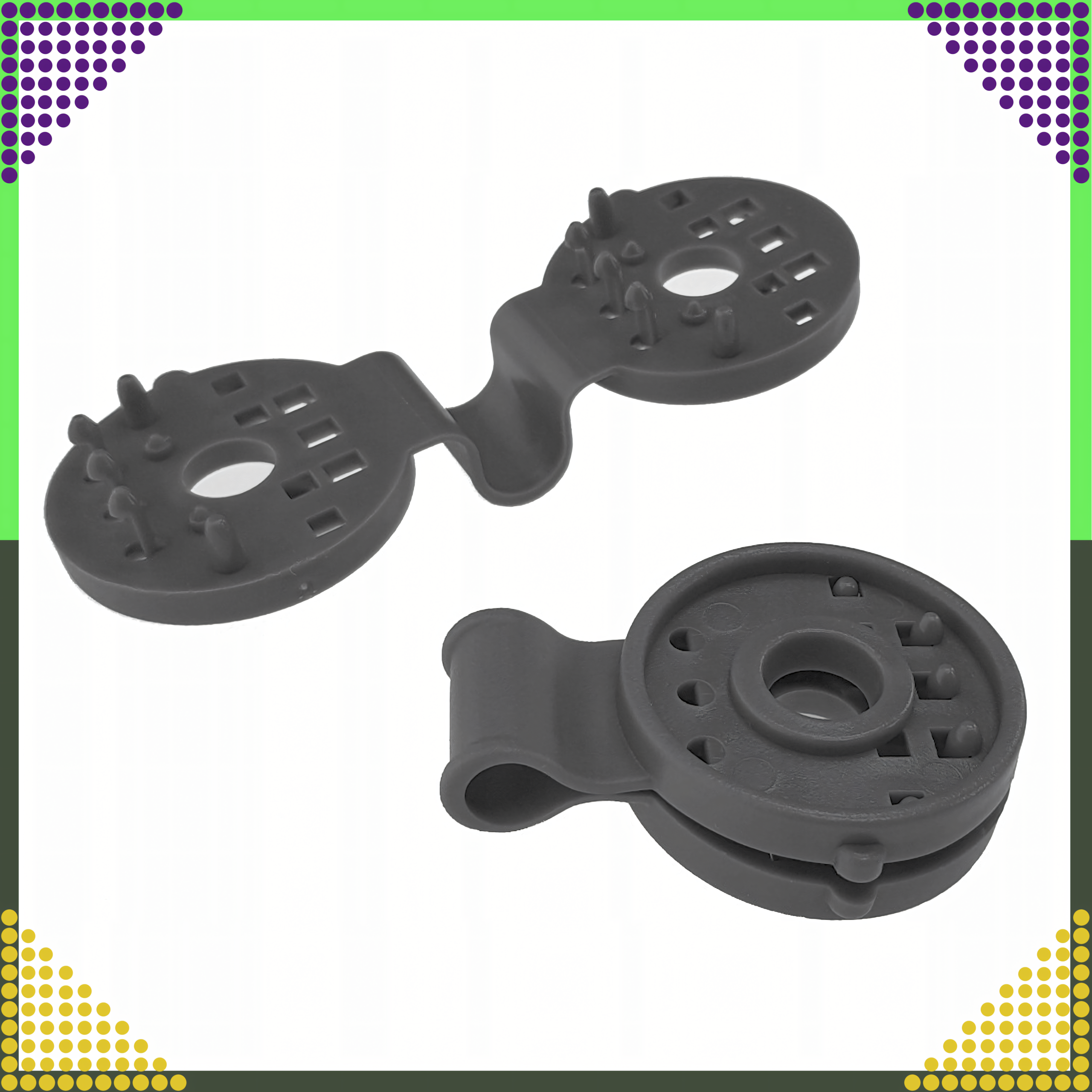 Klipsy Uchwyty Zaczepy Mocujące do Siatki Cieniującej Osłonowej 20 szt - obrazek 3