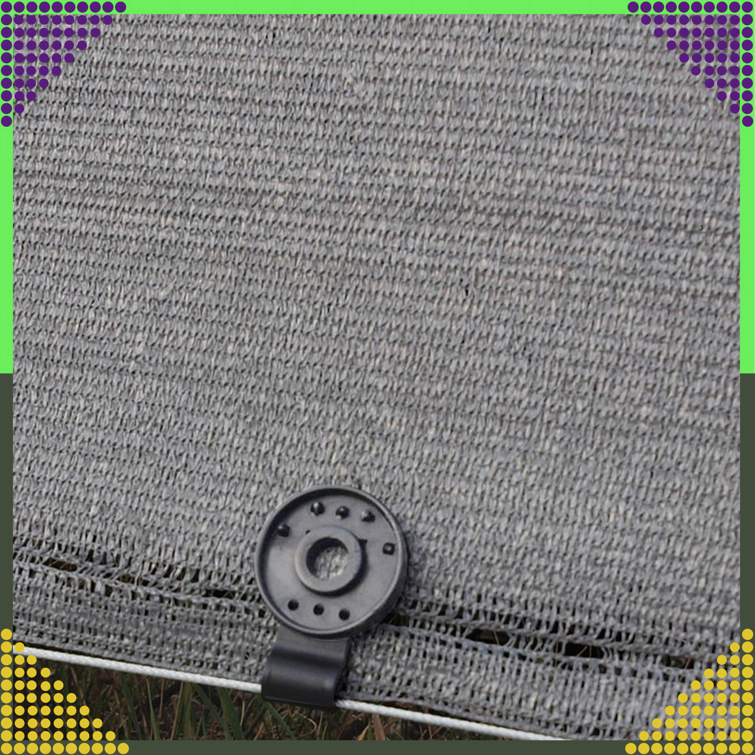 Klipsy Uchwyty Zaczepy Mocujące do Siatki Cieniującej Osłonowej 20 szt - obrazek 6