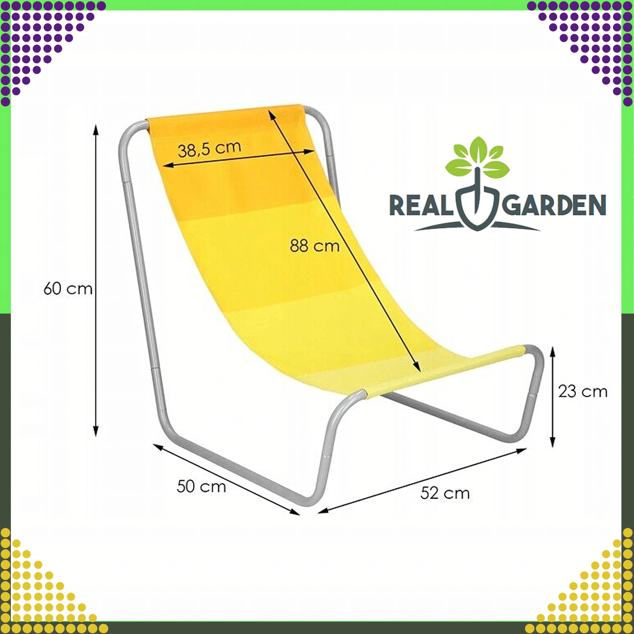 Leżak Ogrodowy Składany Turystyczny Krzeszło Przenośne Plażowe + Torba - obrazek 11