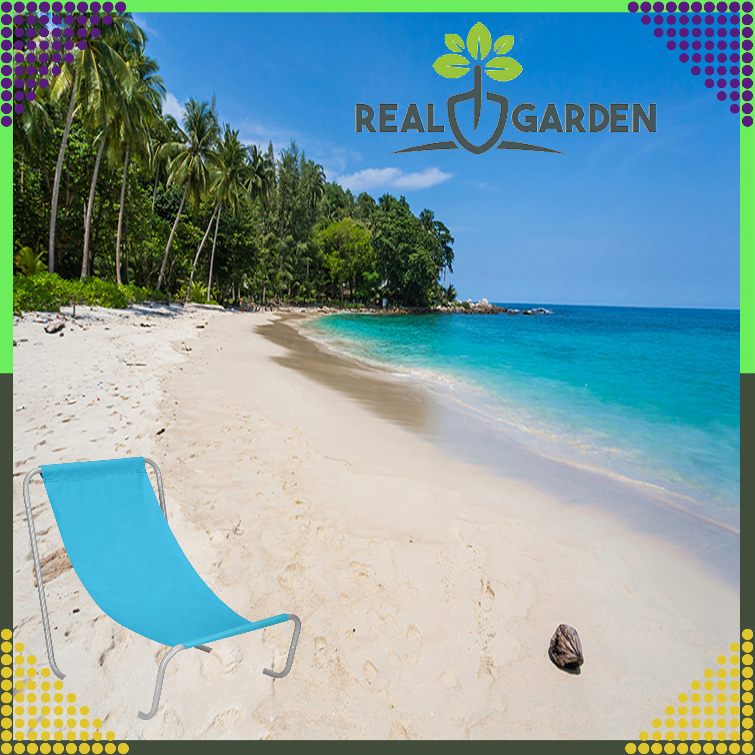 Leżak Ogrodowy Składany Turystyczny Krzeszło Przenośne Plażowe + Torba - obrazek 6