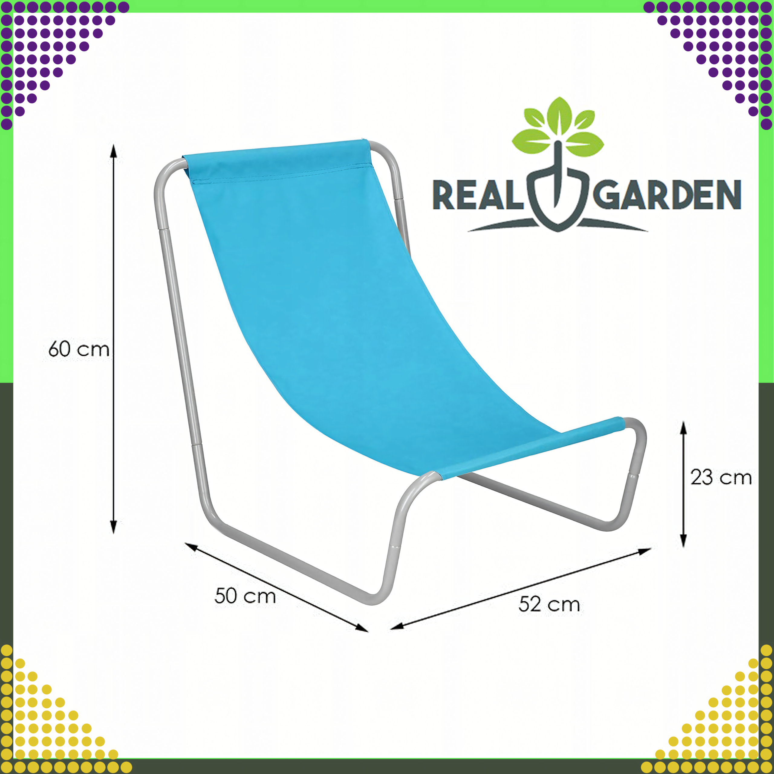 Leżak Ogrodowy Składany Turystyczny Krzeszło Przenośne Plażowe + Torba - obrazek 10