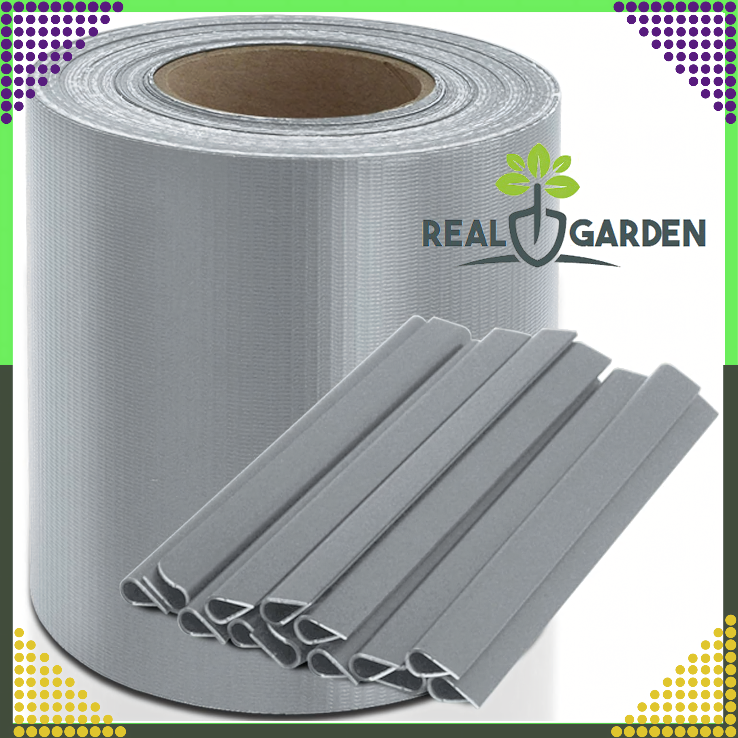 Taśma Ogrodzeniowa Jasnoszara 19cmx35m Osłona Panelowa na Ogrodzenie Płot UV - obrazek 3