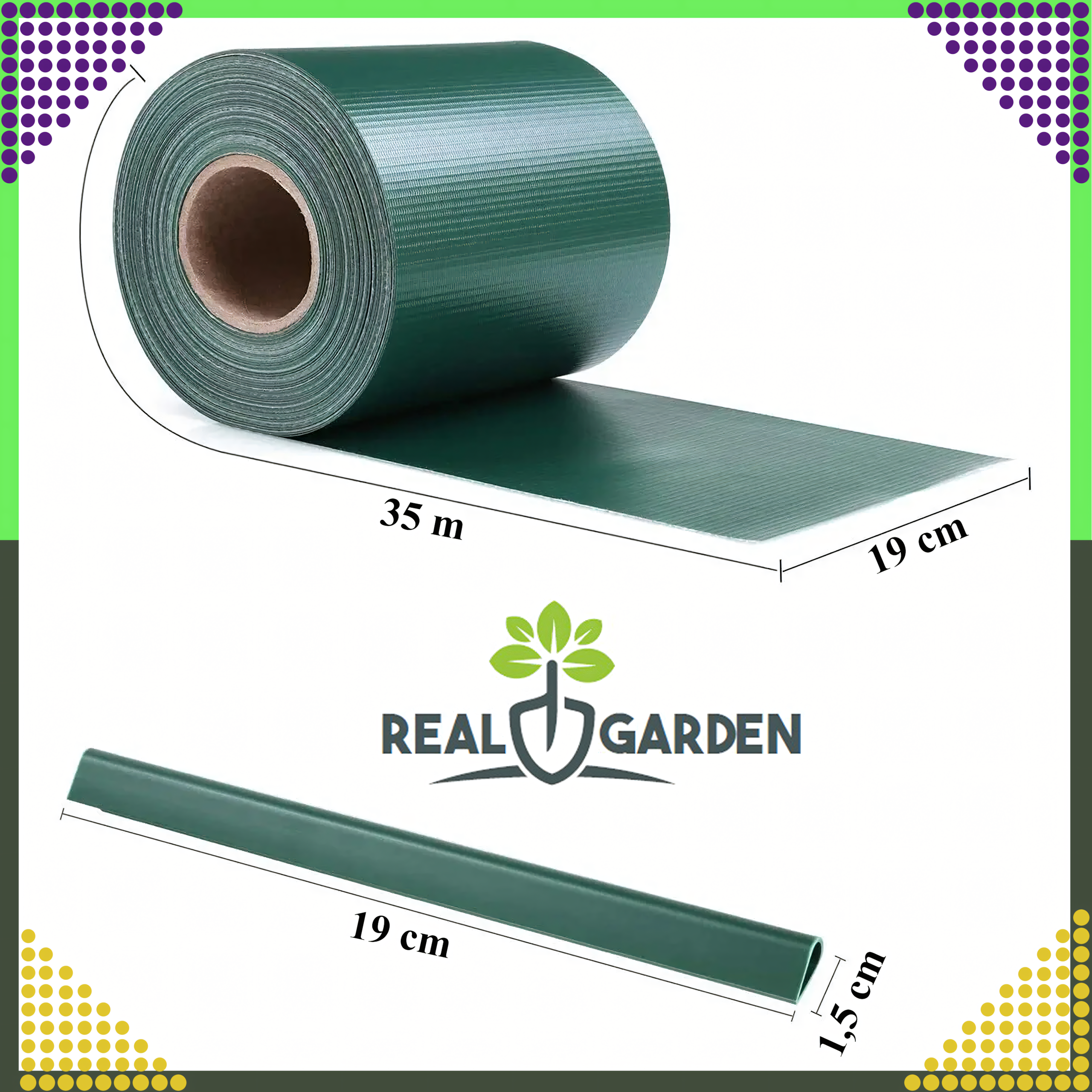 Taśma Ogrodzeniowa Jasnoszara 19cmx35m Osłona Panelowa na Ogrodzenie Płot UV - obrazek 6