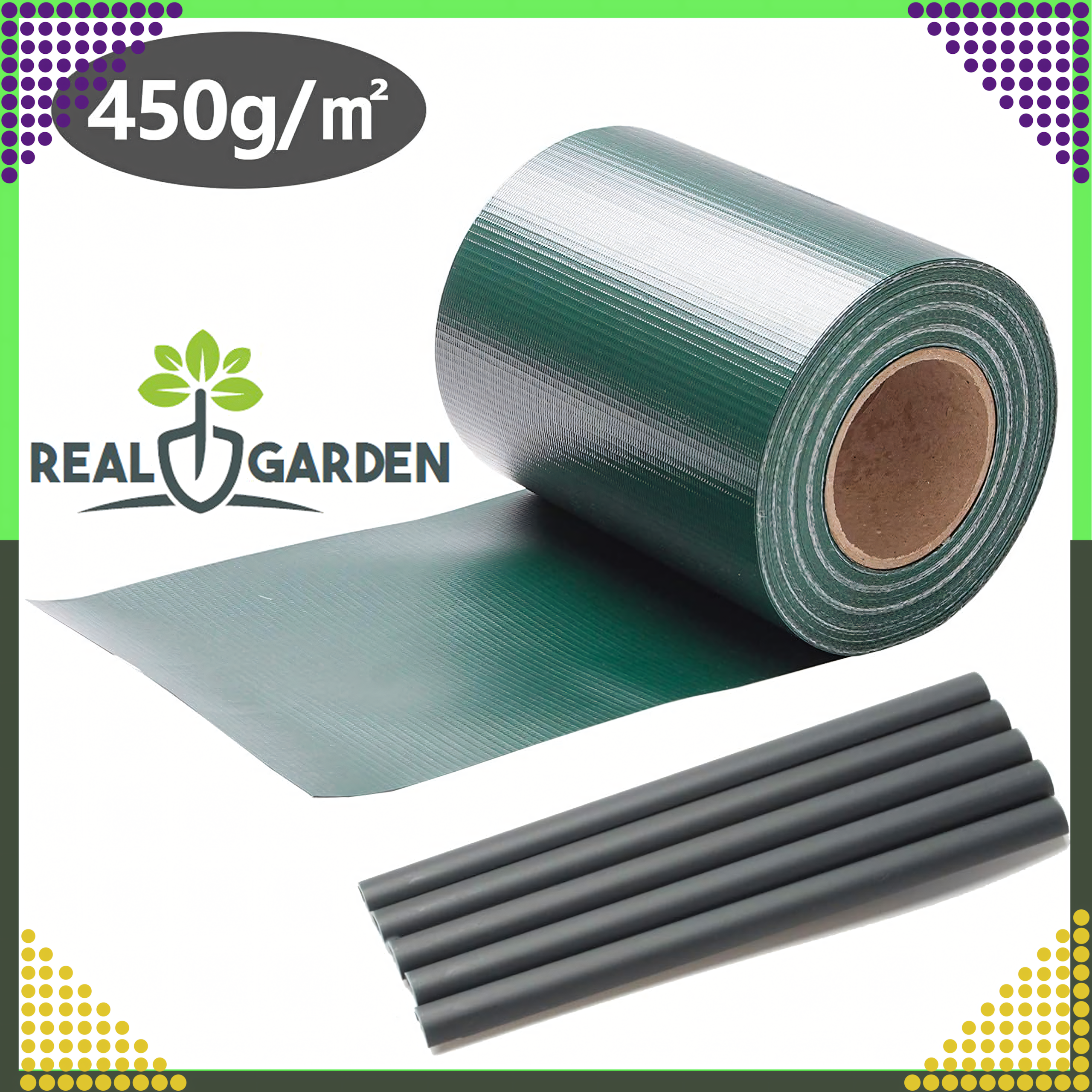 Taśma Ogrodzeniowa Jasnoszara 19cmx35m Osłona Panelowa na Ogrodzenie Płot UV - obrazek 8