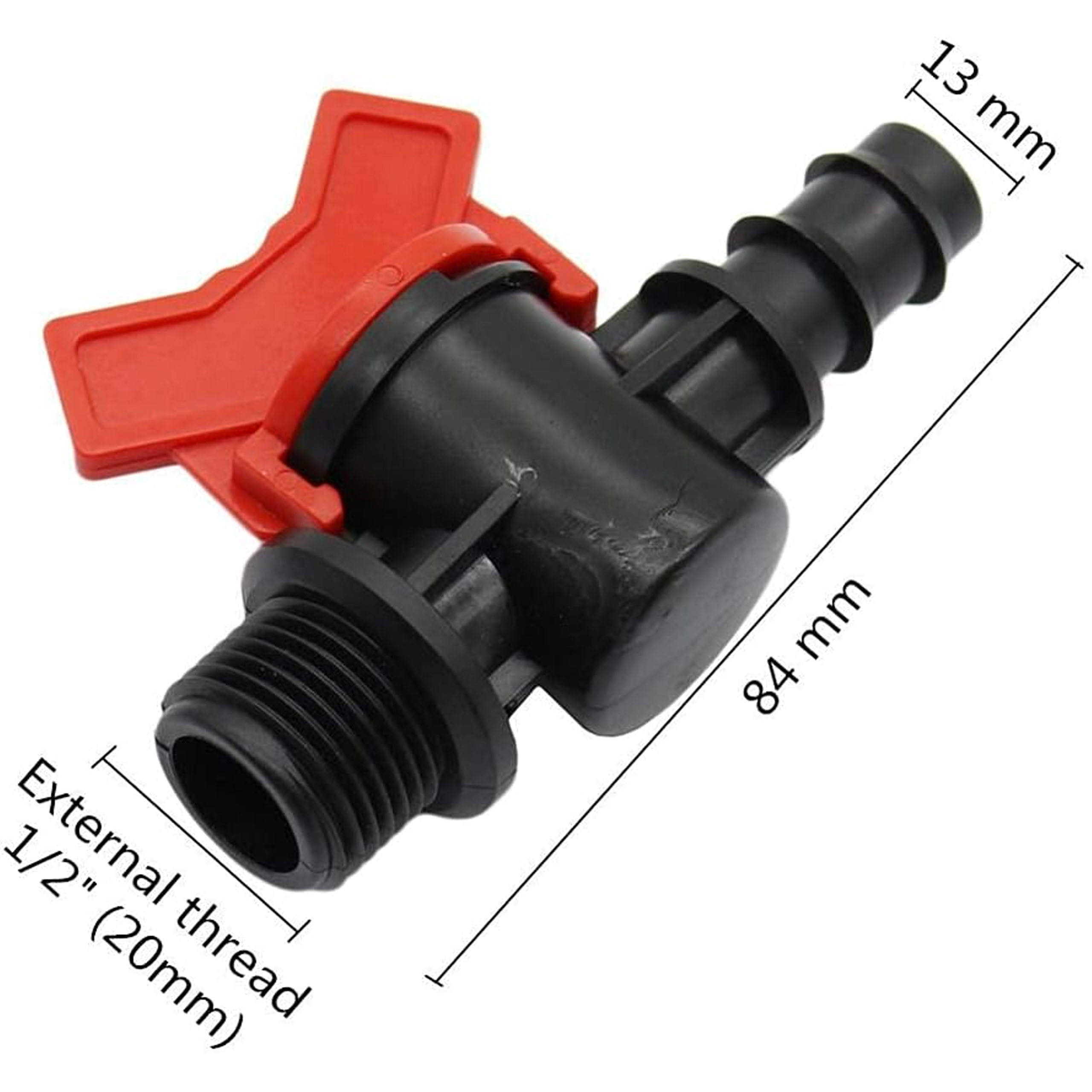 Paczka 100szt. Zaworek Odcinający Zamykający Zawór do Linii Kroplującej Wtyk Fi 16 mm - obrazek 6