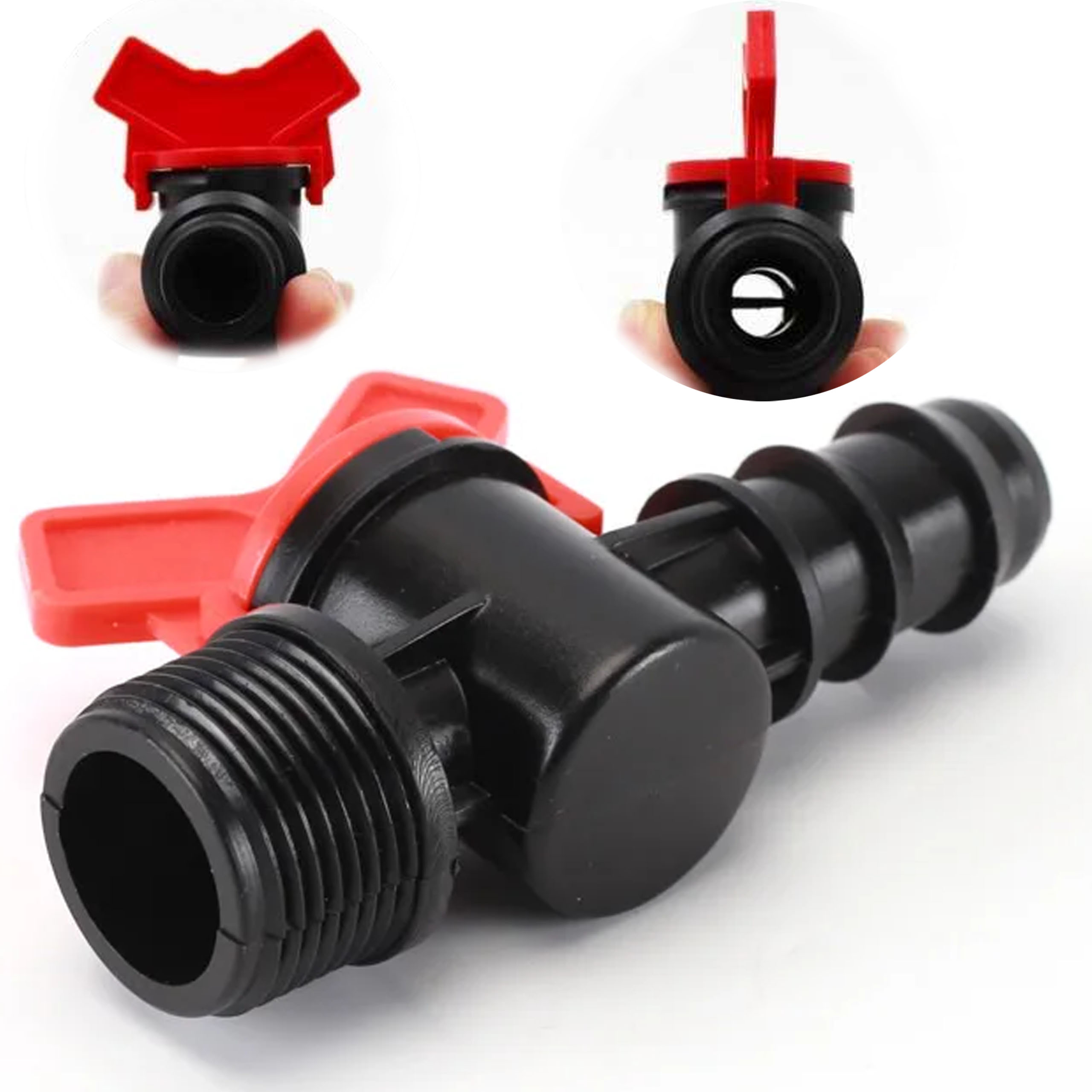 Paczka 100szt. Zaworek Odcinający Zamykający Zawór do Linii Kroplującej Wtyk Fi 16 mm - obrazek 11