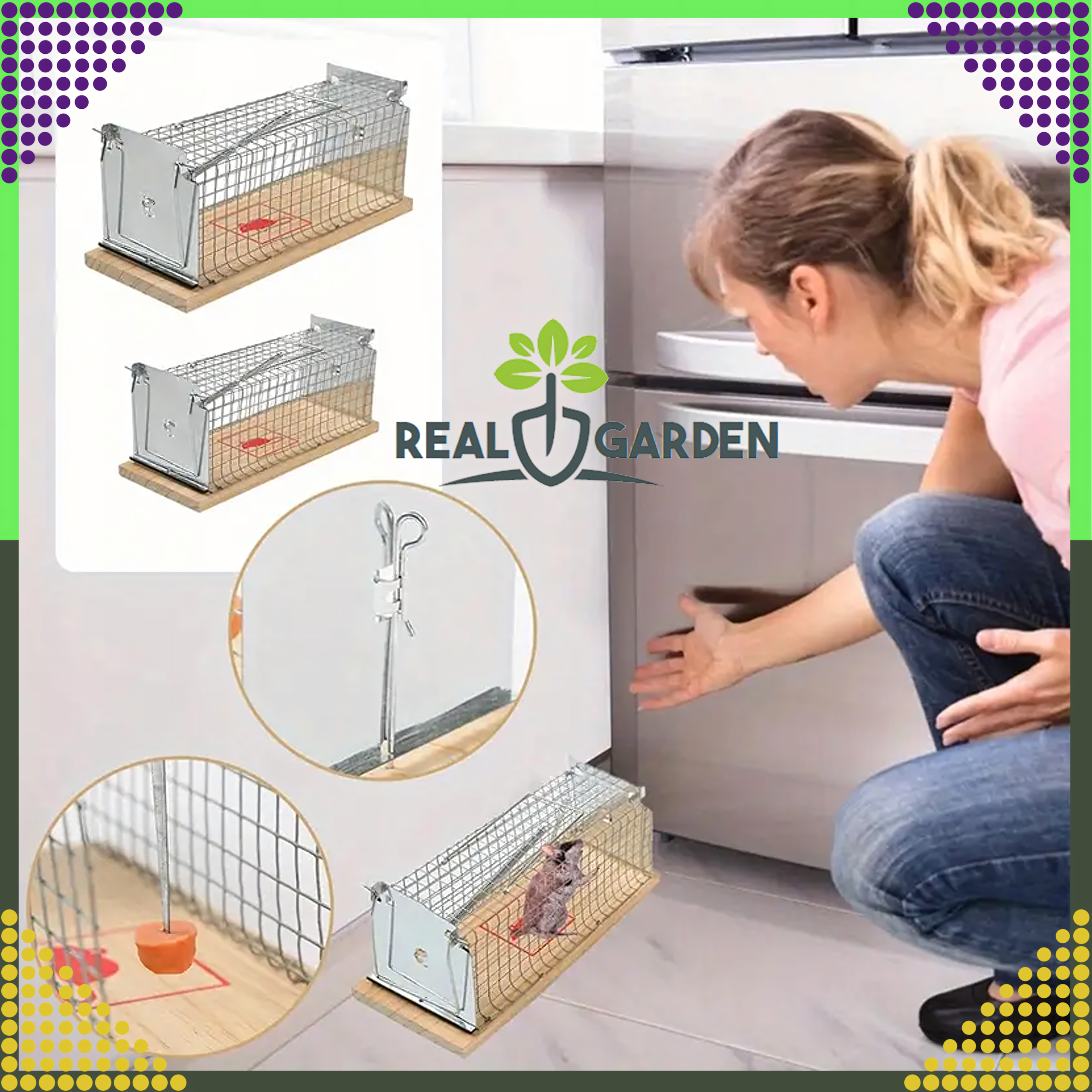 2x Humanitarna Pułapka Żywołapka na Szczury Gryzonie Łapka do Łapania XXL - obrazek 8