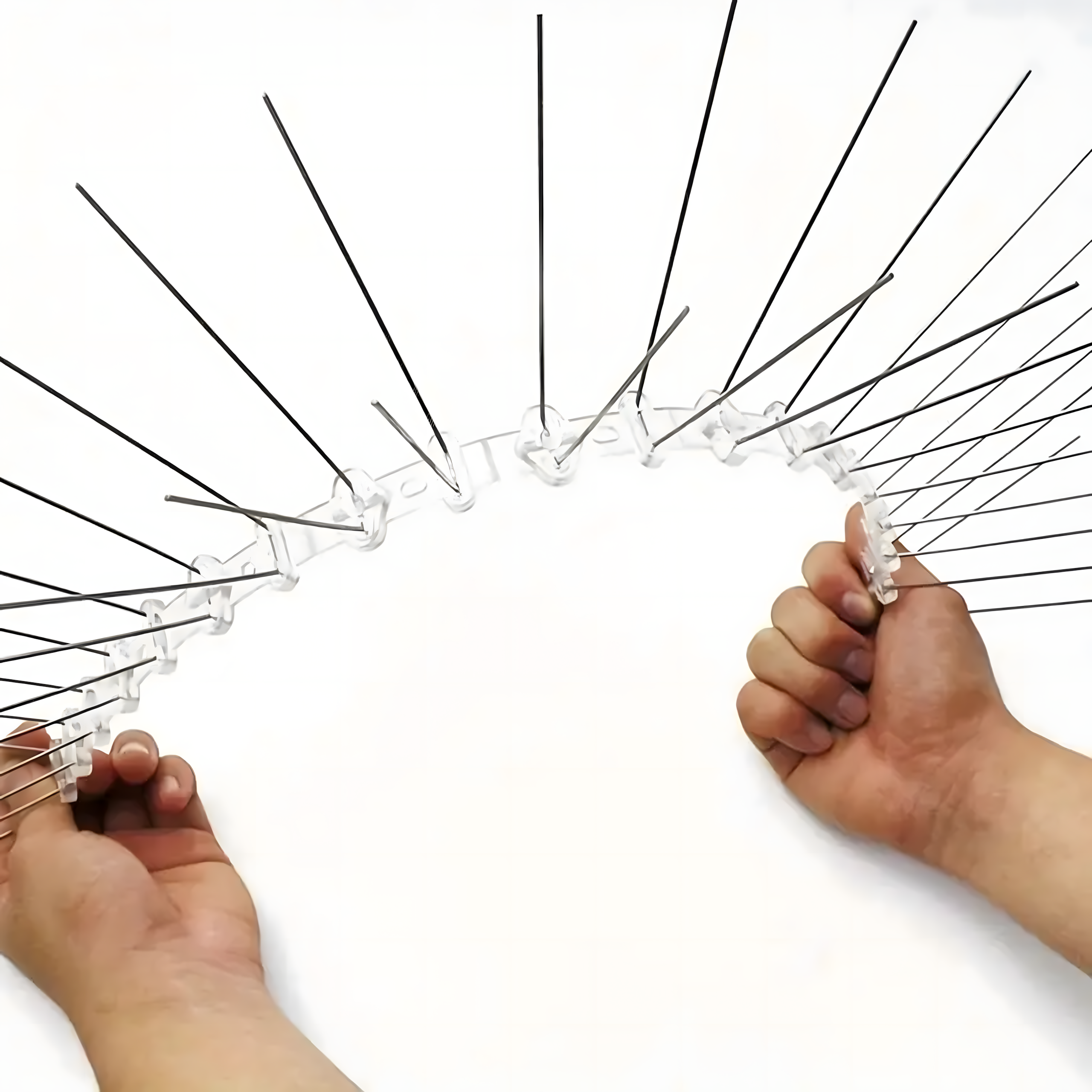 100 x METALOWE STALOWE NIERDZEWNE KOLCE NA PTAKI GOŁĘBIE WRÓBLE NA PARAPET GZYMS 50CM - obrazek 4