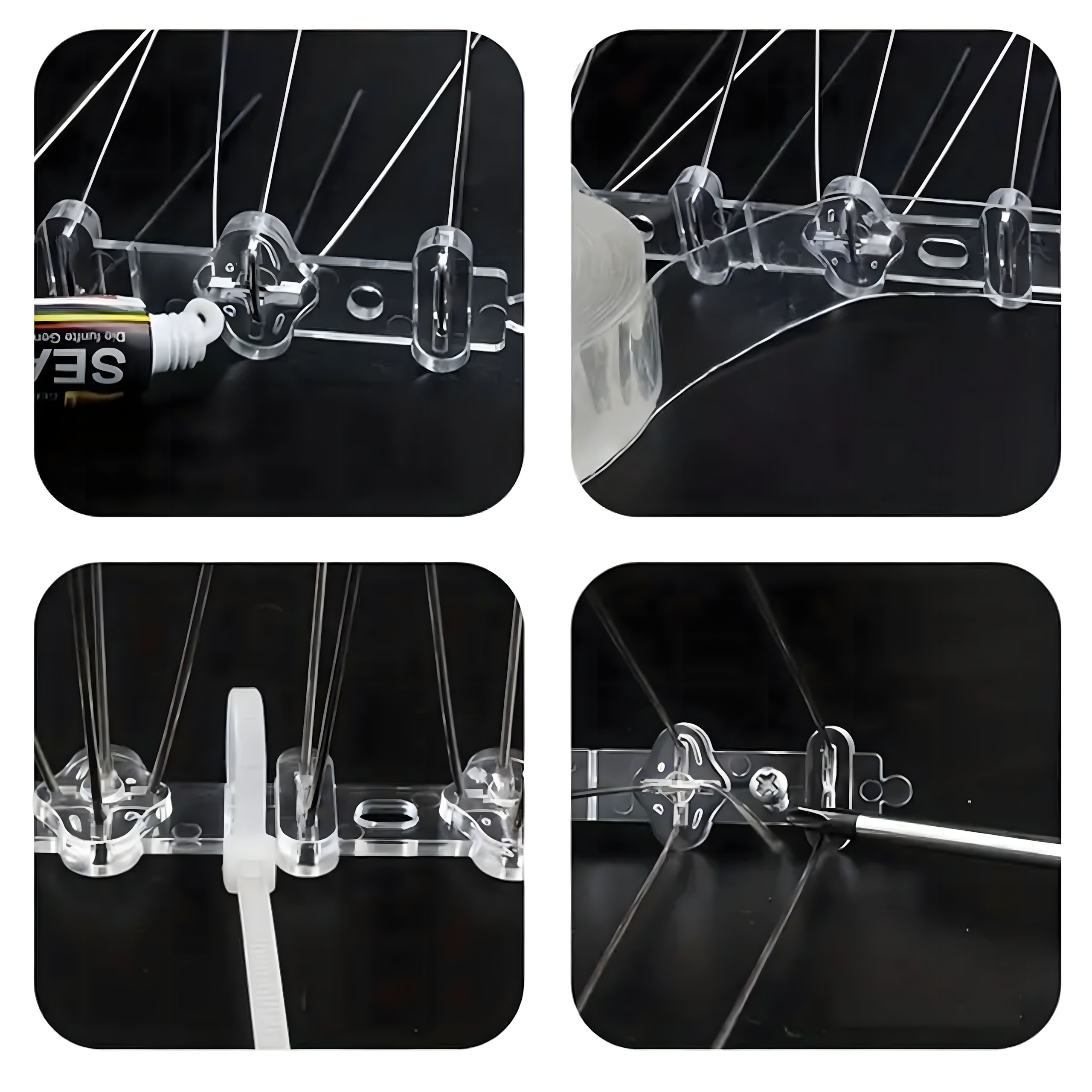 100 x METALOWE STALOWE NIERDZEWNE KOLCE NA PTAKI GOŁĘBIE WRÓBLE NA PARAPET GZYMS 50CM - obrazek 5