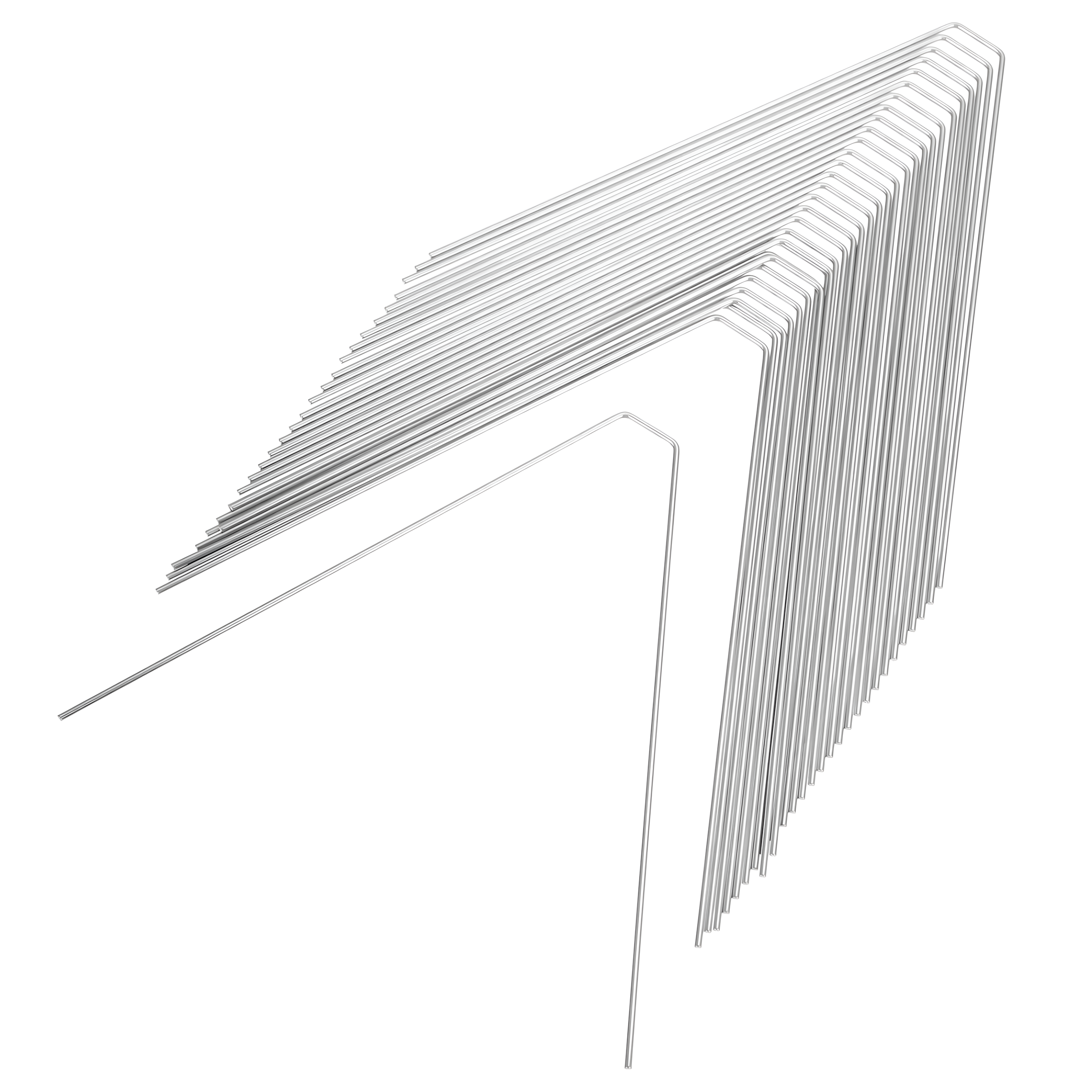 100 x METALOWE STALOWE NIERDZEWNE KOLCE NA PTAKI GOŁĘBIE WRÓBLE NA PARAPET GZYMS 50CM - obrazek 10