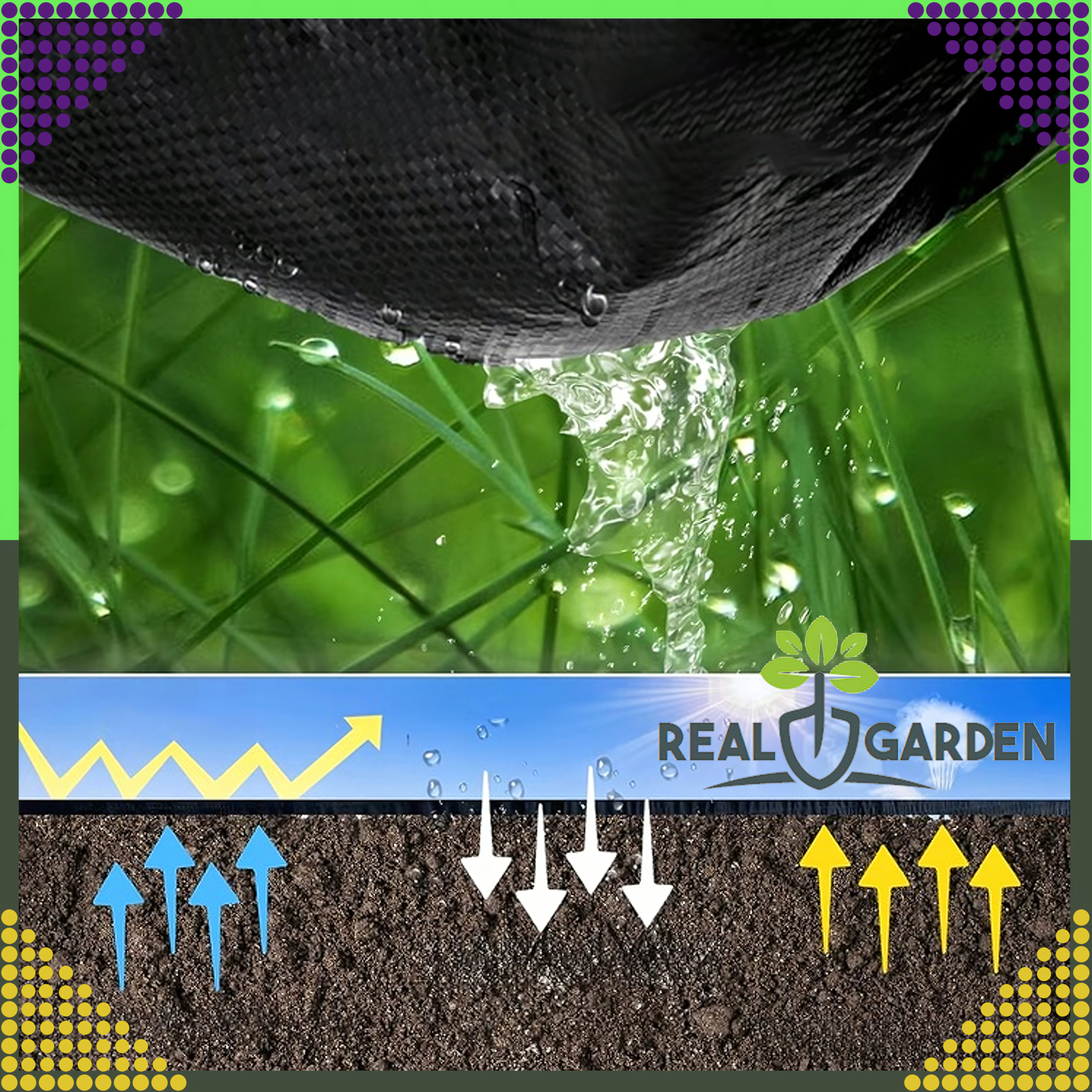 Agrowłóknina 90g 5x5m Czarna UV Agrotkanina Mata Antychwastowa Ochronna - obrazek 6