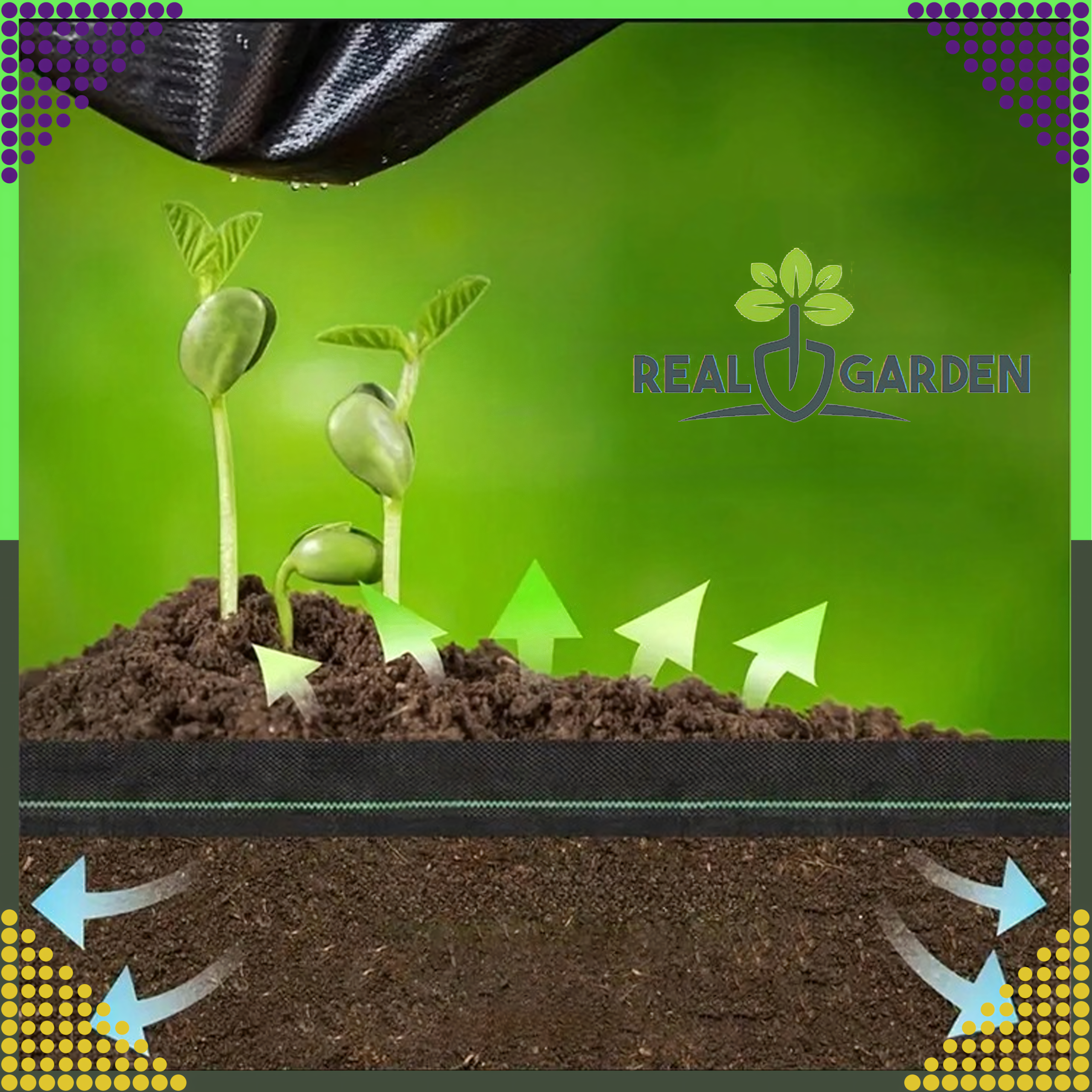 Agrowłóknina 90g 5x5m Czarna UV Agrotkanina Mata Antychwastowa Ochronna - obrazek 8