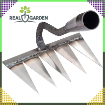 400x Motyka Stalowa Żelazna Ogrodnicza 5 Zębów Grabie Pielenia Ogrodu Chwastów