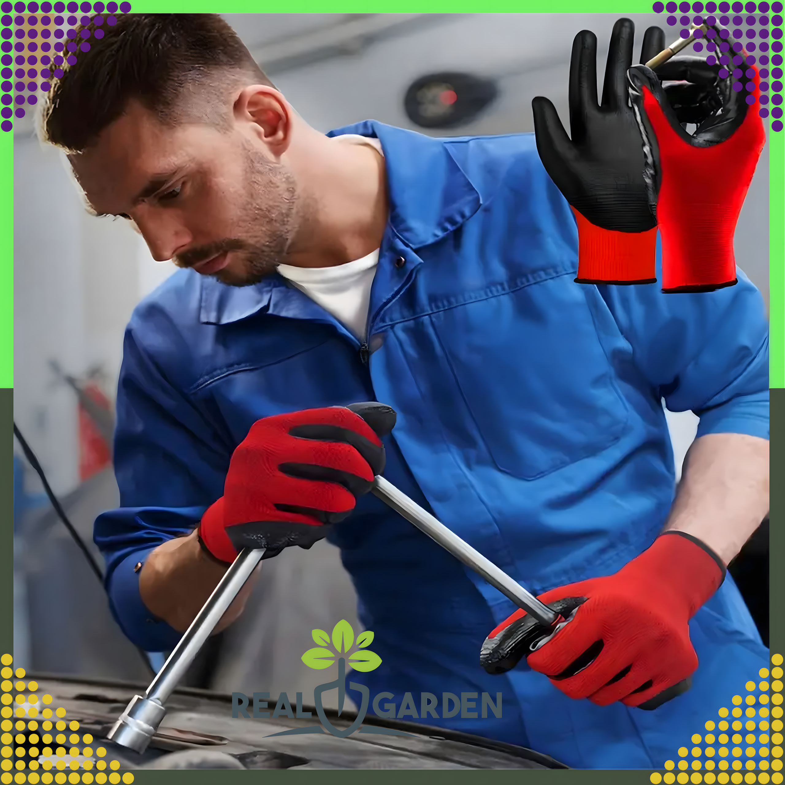 12 par Rękawice Robocze Ochronne Ogrodowe Wampirki Porowate do Ogrodu Warsztatowe - obrazek 3