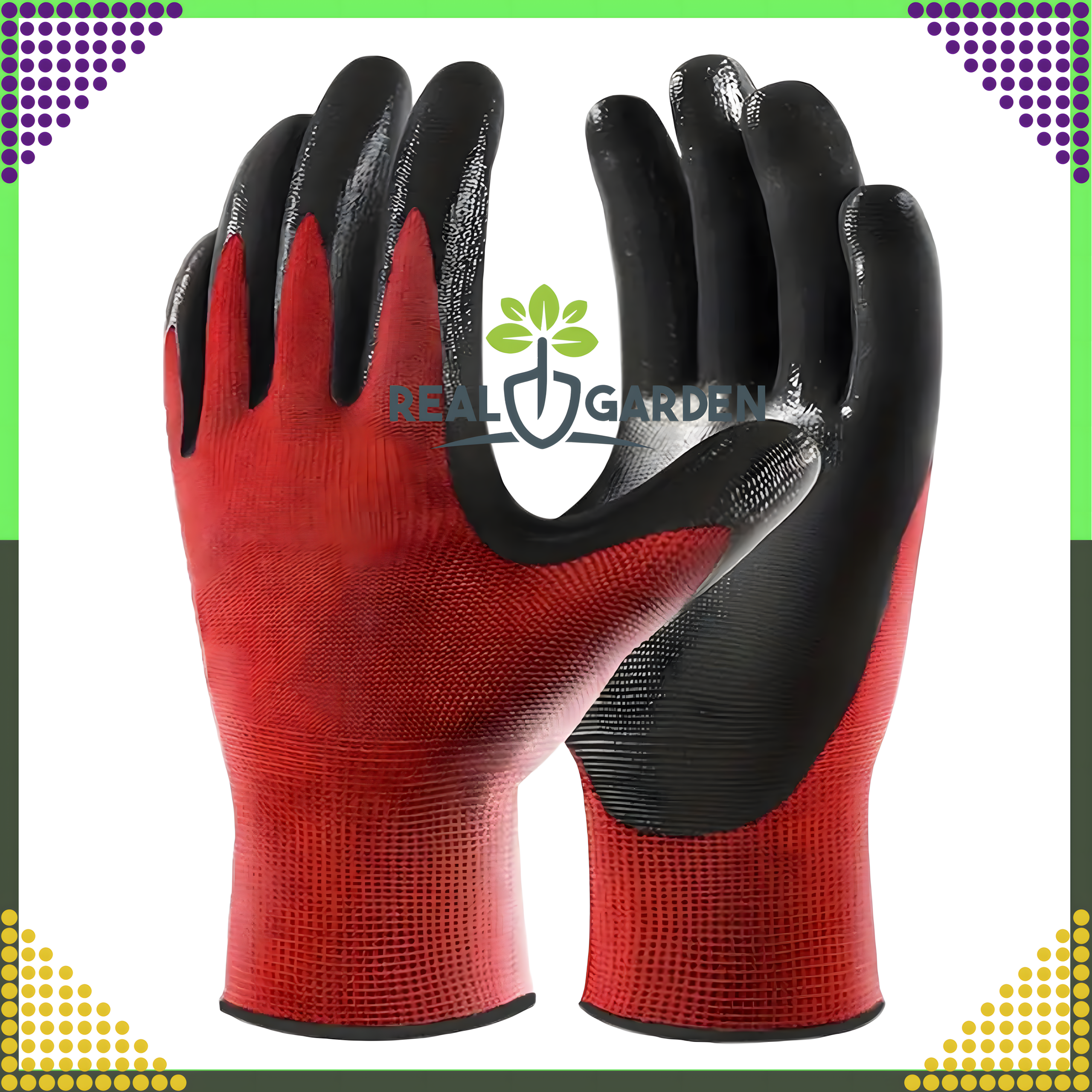 12 par Rękawice Robocze Ochronne Ogrodowe Wampirki Porowate do Ogrodu Warsztatowe - obrazek 6