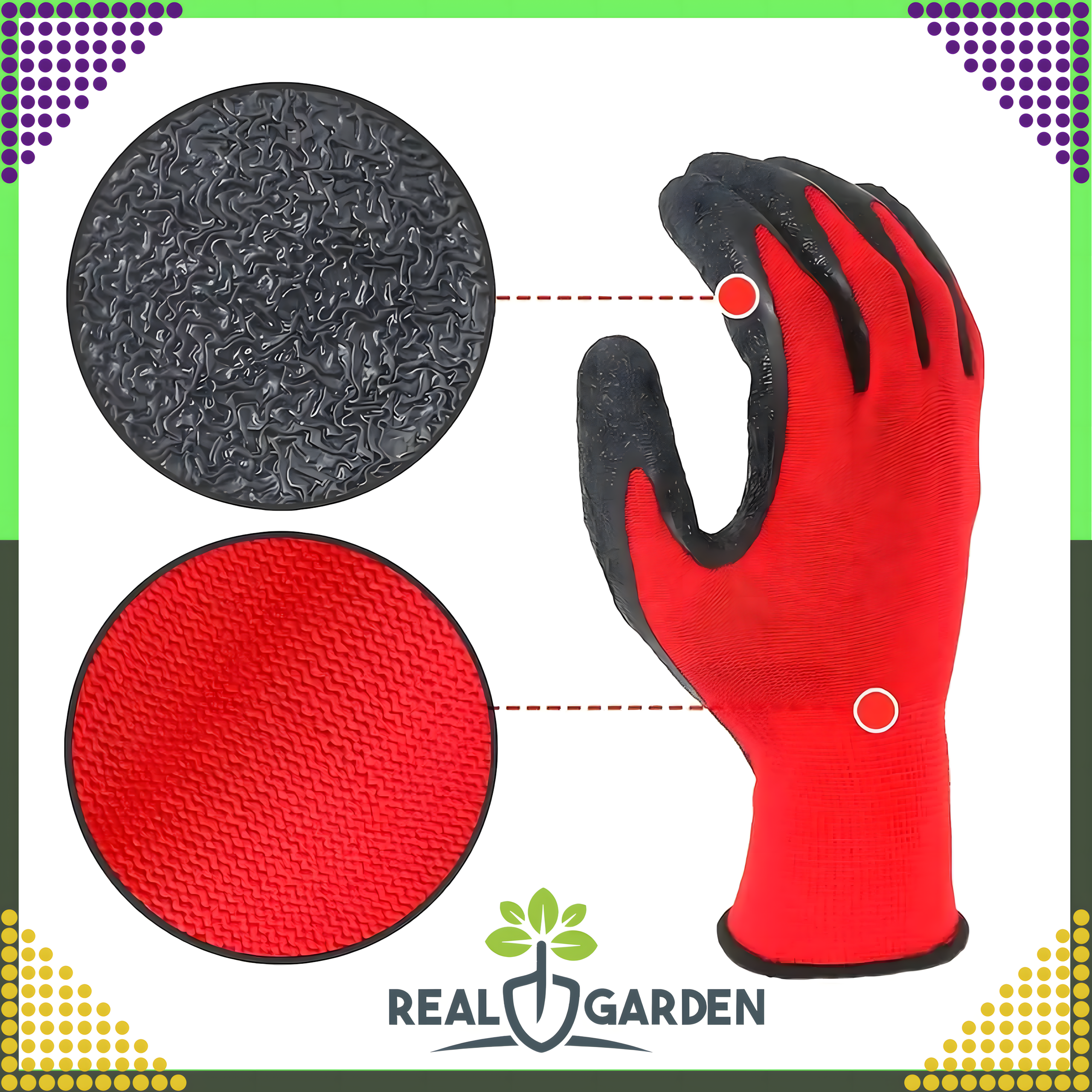 12 par Rękawice Robocze Ochronne Ogrodowe Wampirki Porowate do Ogrodu Warsztatowe - obrazek 9