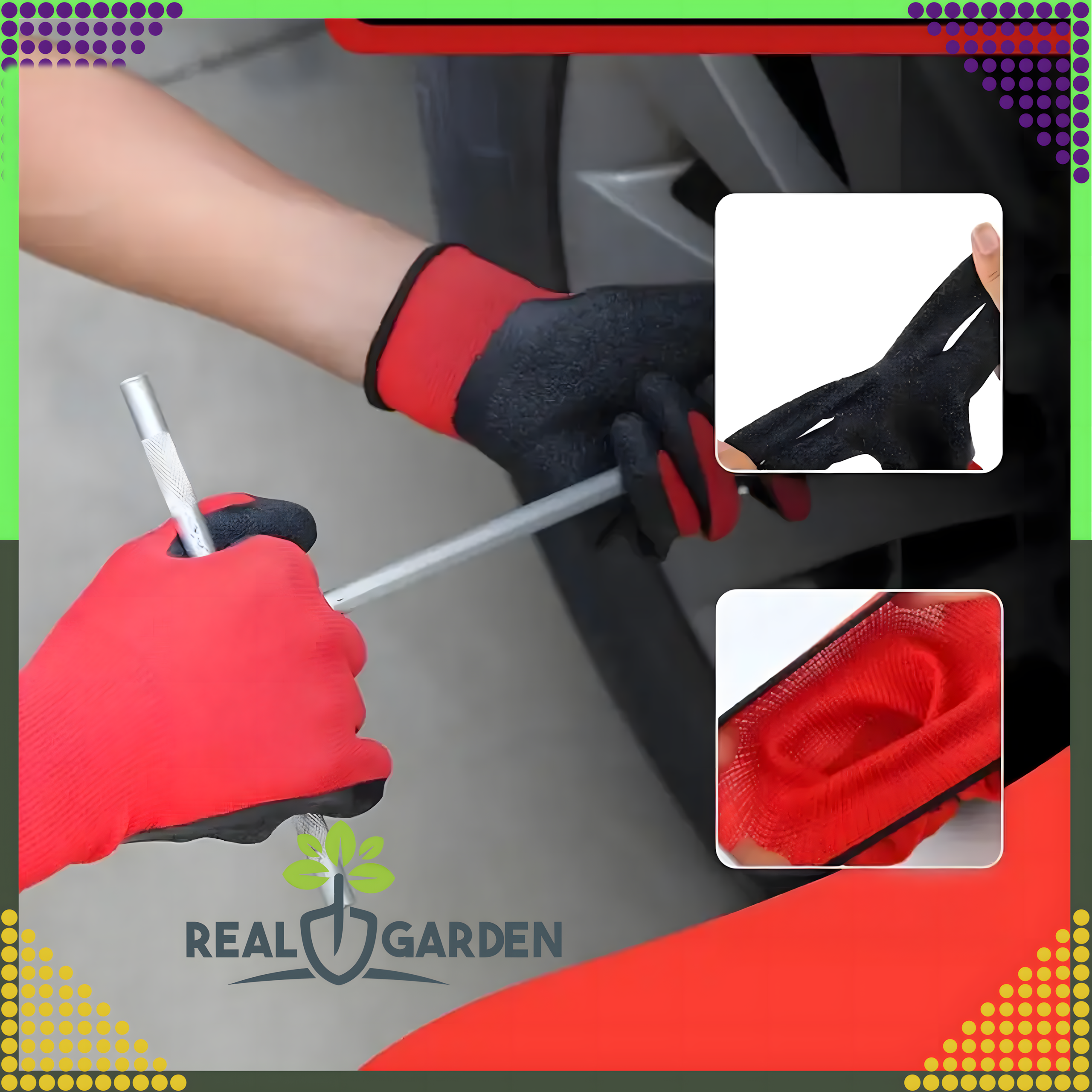 12 par Rękawice Robocze Ochronne Ogrodowe Wampirki Porowate do Ogrodu Warsztatowe - obrazek 10