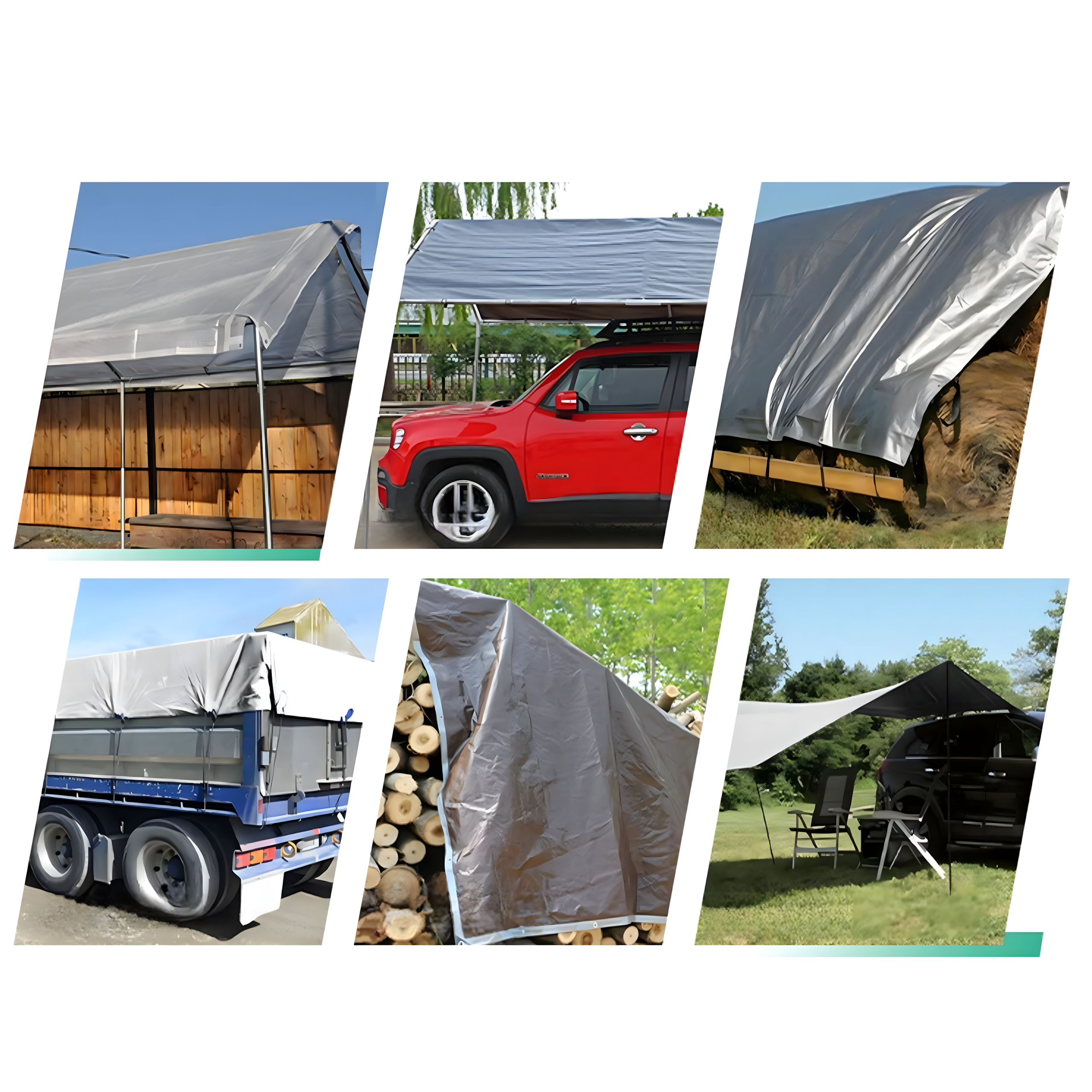 Plandeka Płachta Ochronna UV 4x5m 70g Okryciowa Mocna Uniwersalna - obrazek 8