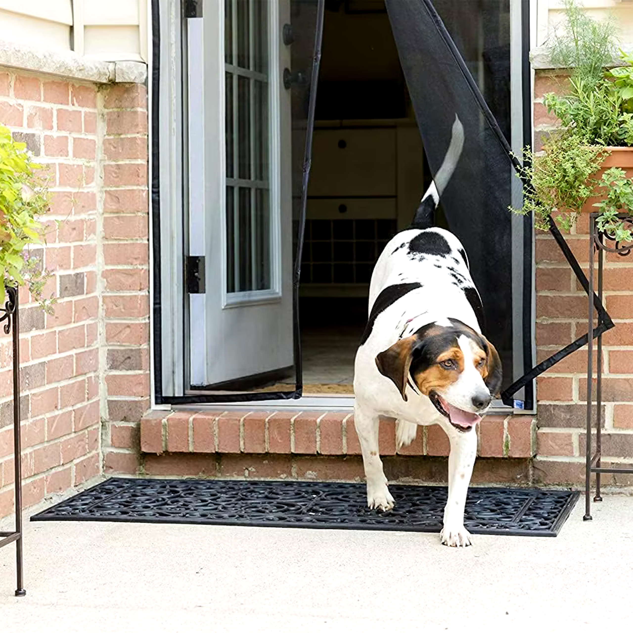 Moskitiera Siatka na Drzwi Duża Magnes Zasłona Kurtyna Szczelna 210x100 cm - obrazek 5