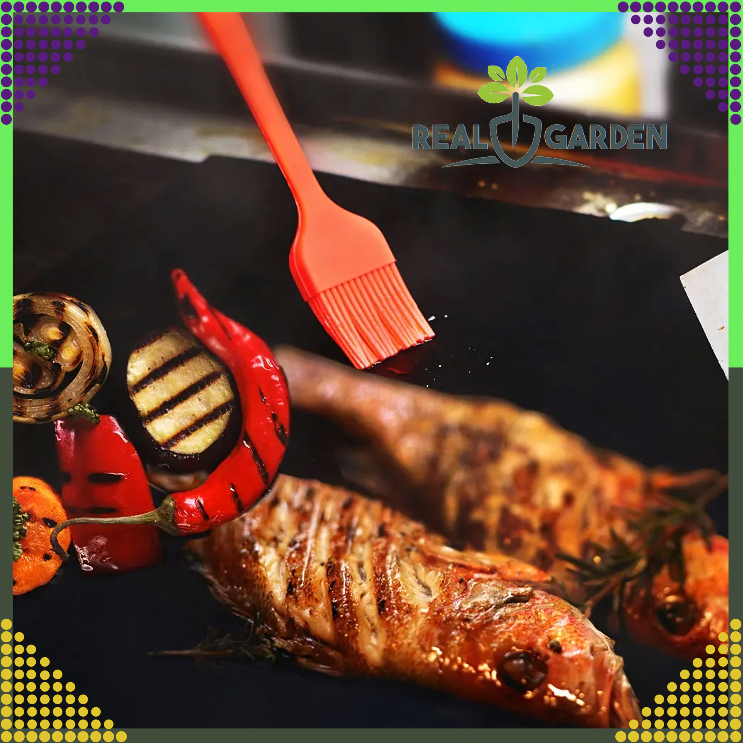 KARTON 125KMPL x 4 SZT Mata Teflonowa Tacka BBQ do Pieczenia na Grill do Piekarnika Wielorazowa - obrazek 10