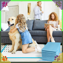 Podkłady Maty Higieniczne dla Psa do Nauki Sikania Xl 90x60cm Grube 20 szt NIEBIESKIE