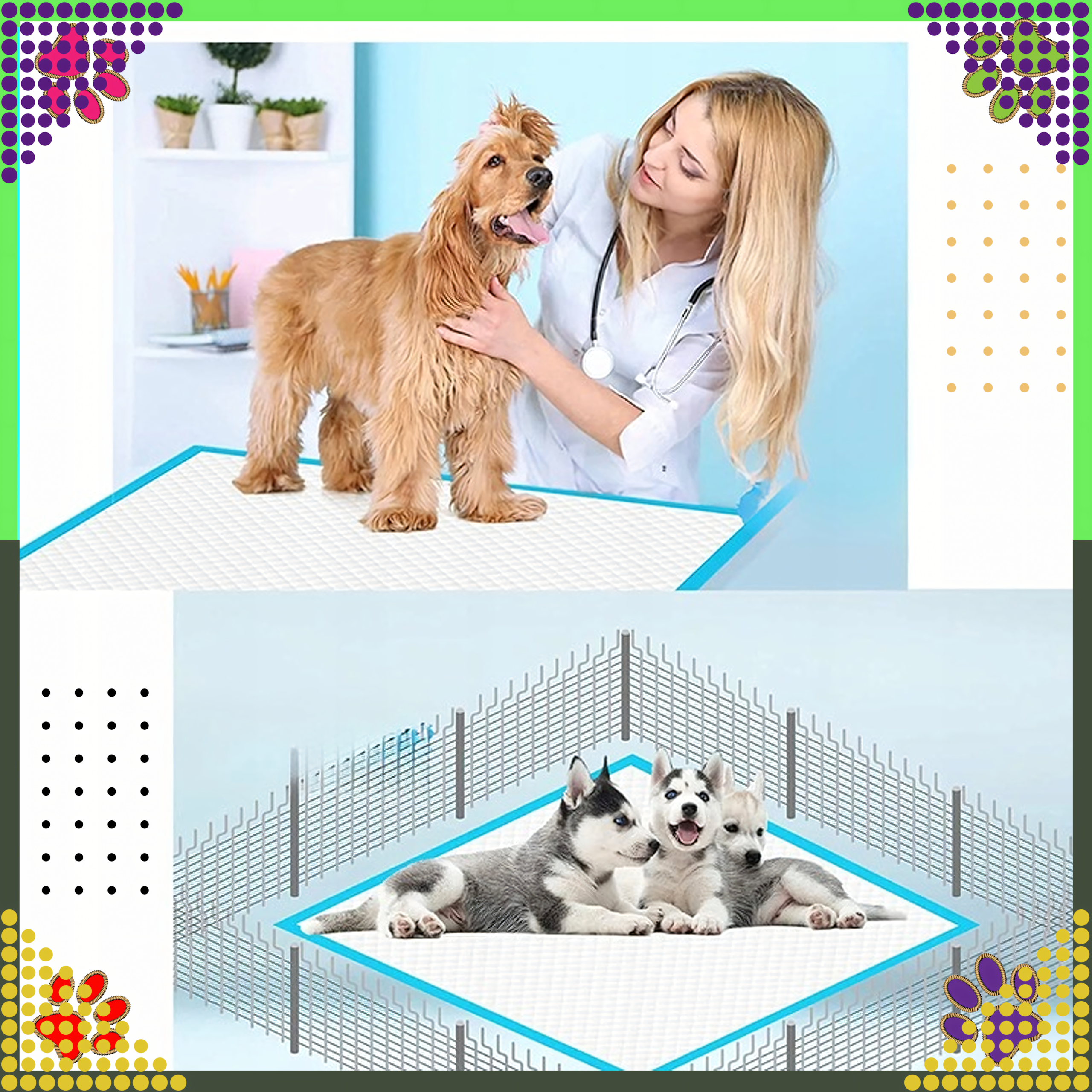 Paleta Podkłady Maty Higieniczne dla Psa do Nauki Sikania 60x90cm 168 Paczek x 50szt. - obrazek 7