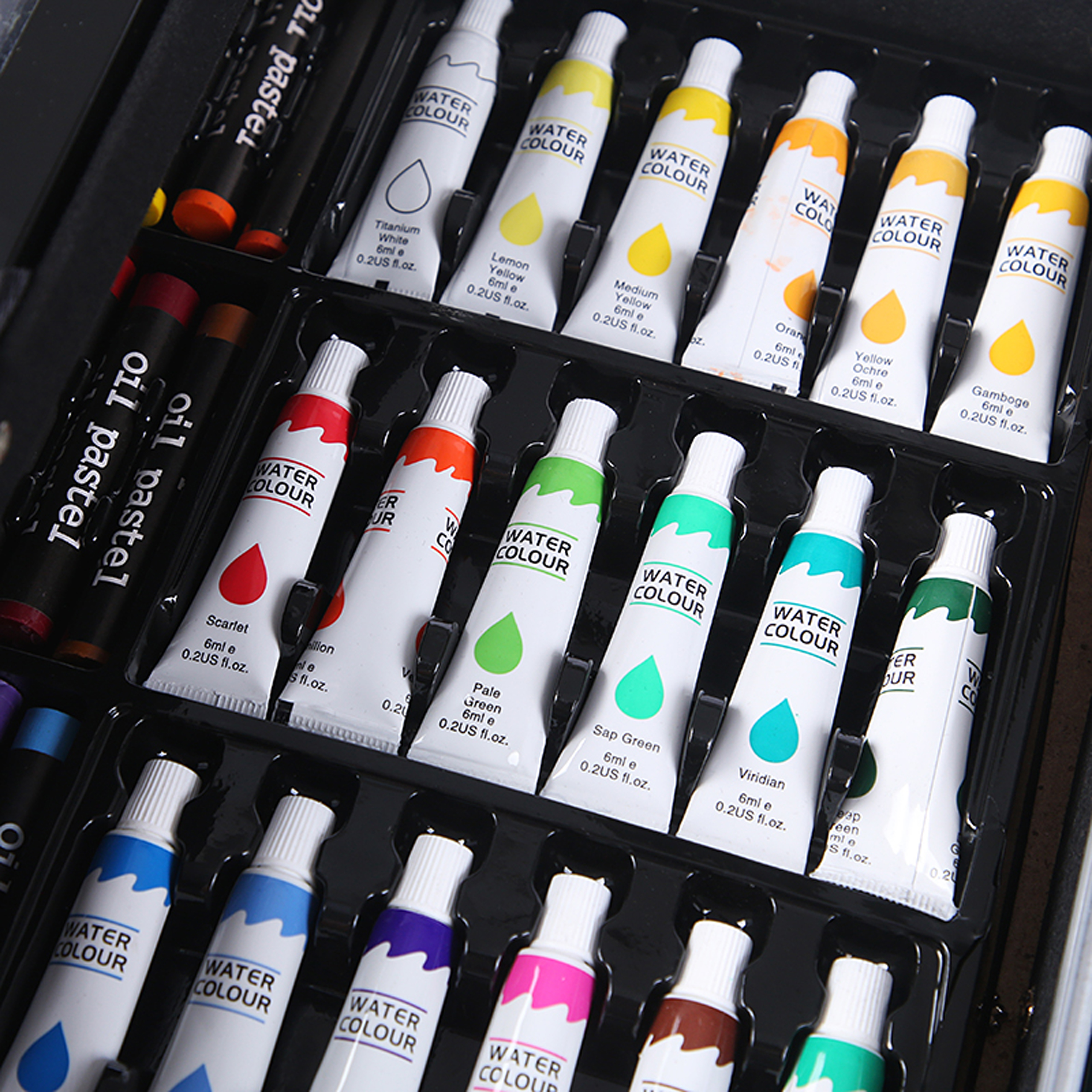 ZESTAW DO MALOWANIA DLA DZIECI Artystyczny kredki 145 el WALIZKA 204 SZT - obrazek 9