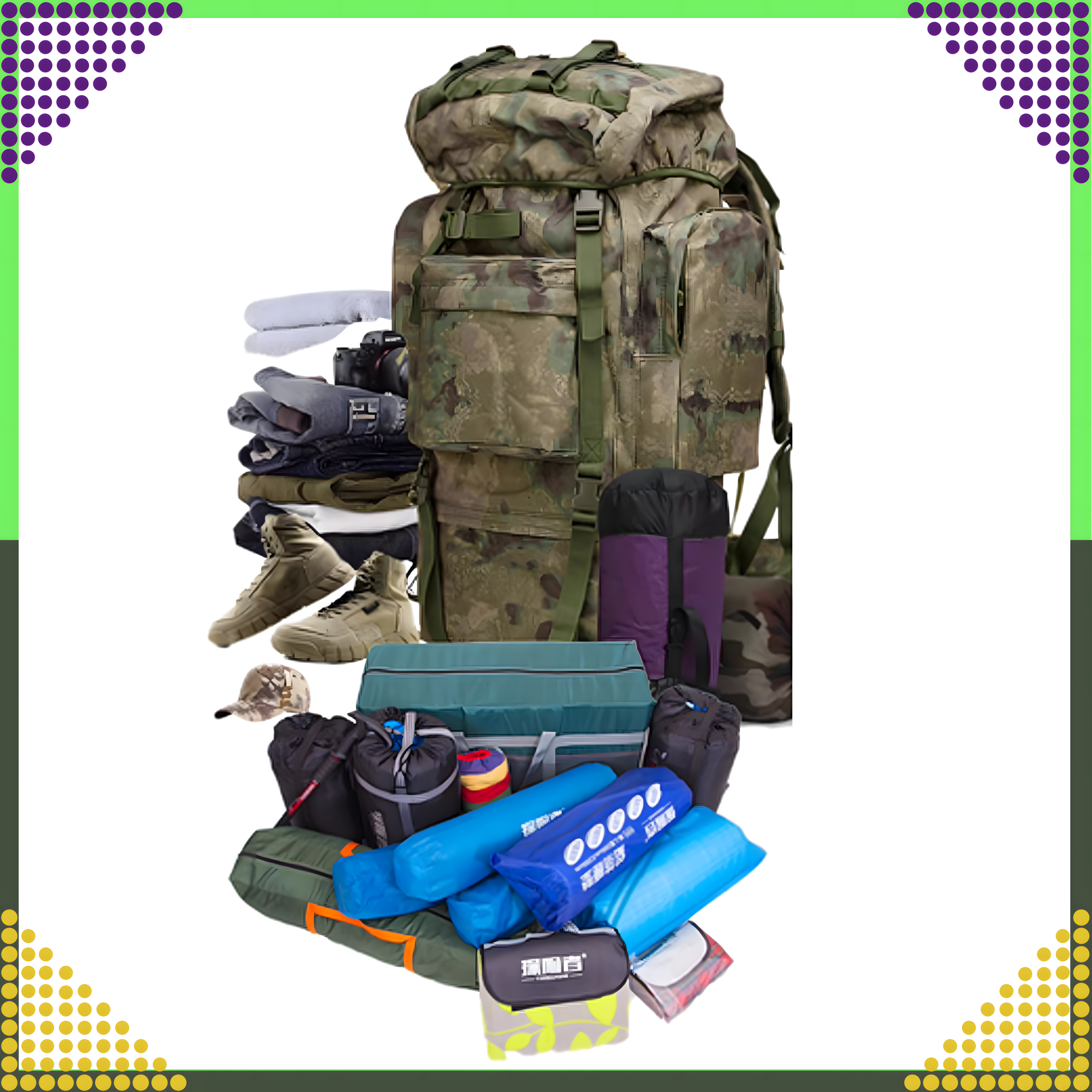 Plecak Taktyczny Wojskowy Militarny Turystyczny Survivalowy Górski Duży 65L - obrazek 10