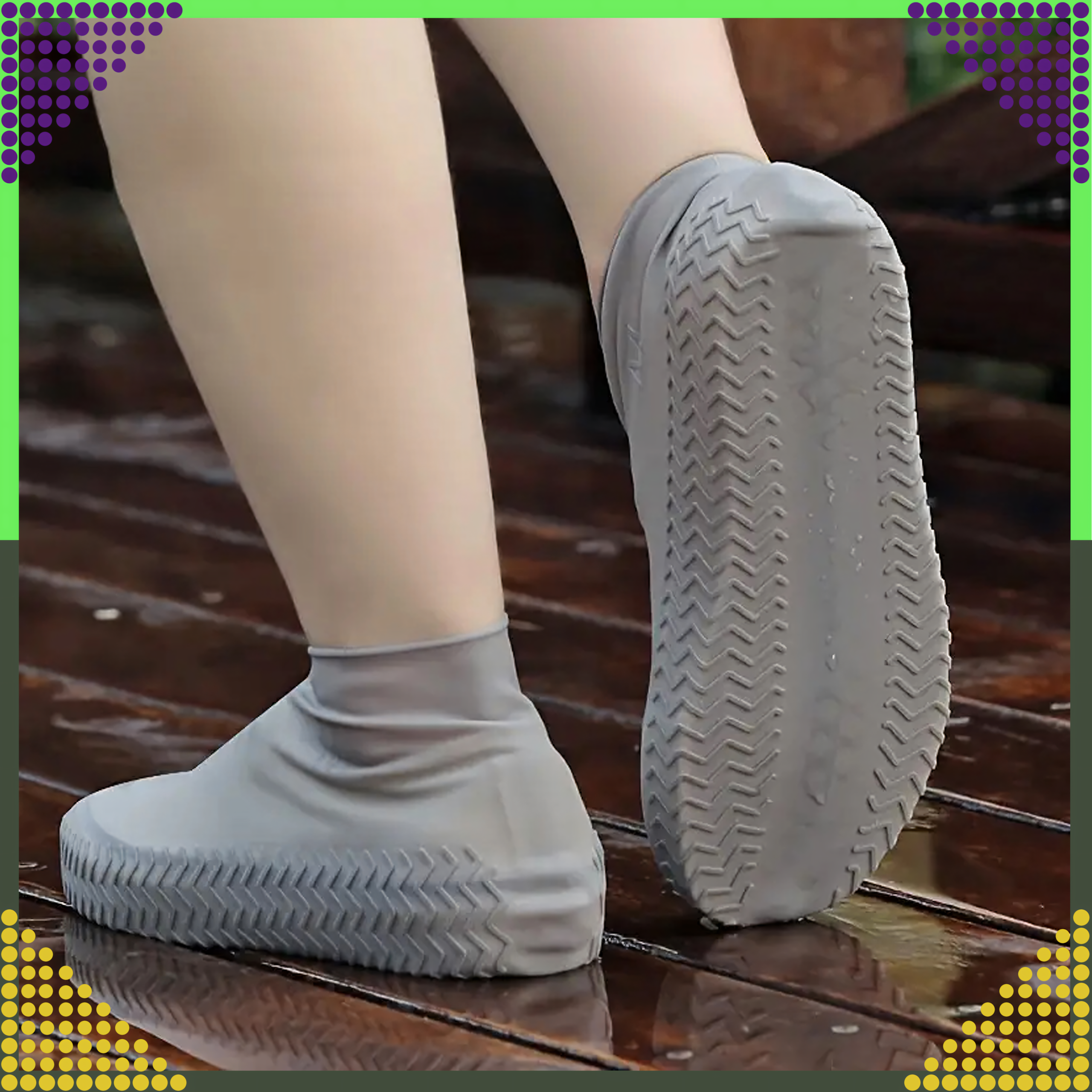 Wodoodporne Ochraniacze Nakładki na Buty na Deszcz Antypoślizgowe Kalosze S
