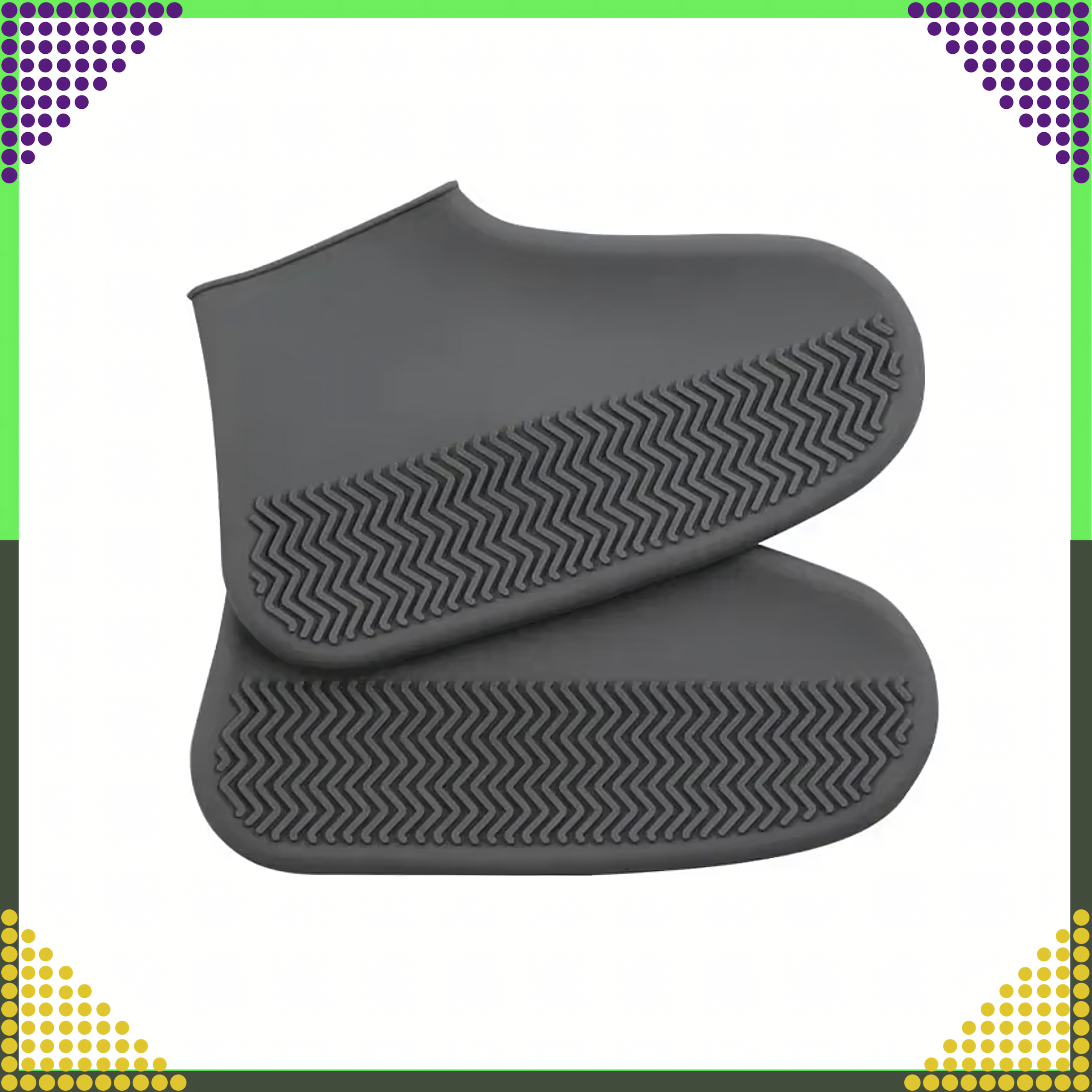 Wodoodporne Ochraniacze Nakładki na Buty na Deszcz Antypoślizgowe Kalosze S - obrazek 4