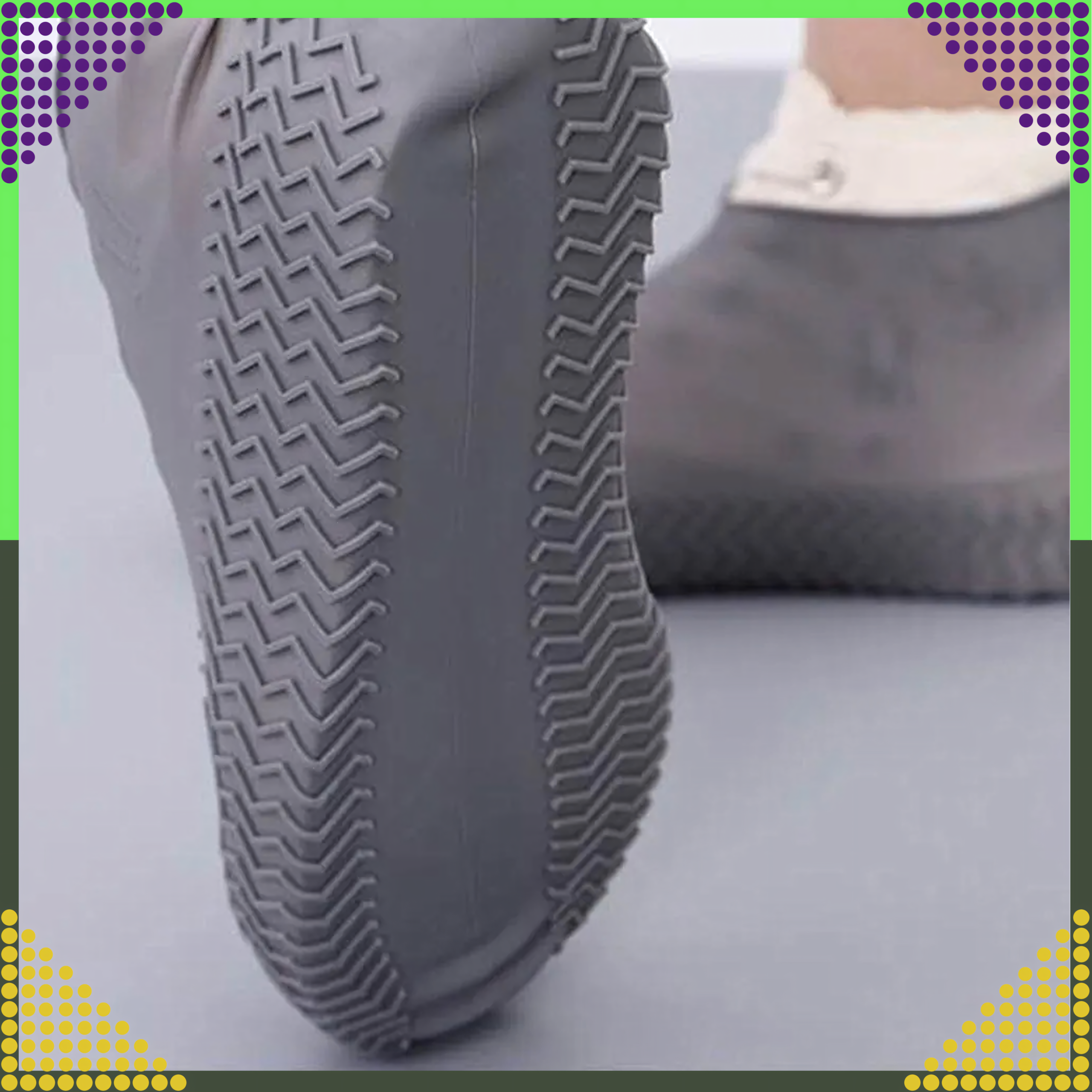 Wodoodporne Ochraniacze Nakładki na Buty na Deszcz Antypoślizgowe Kalosze S - obrazek 9