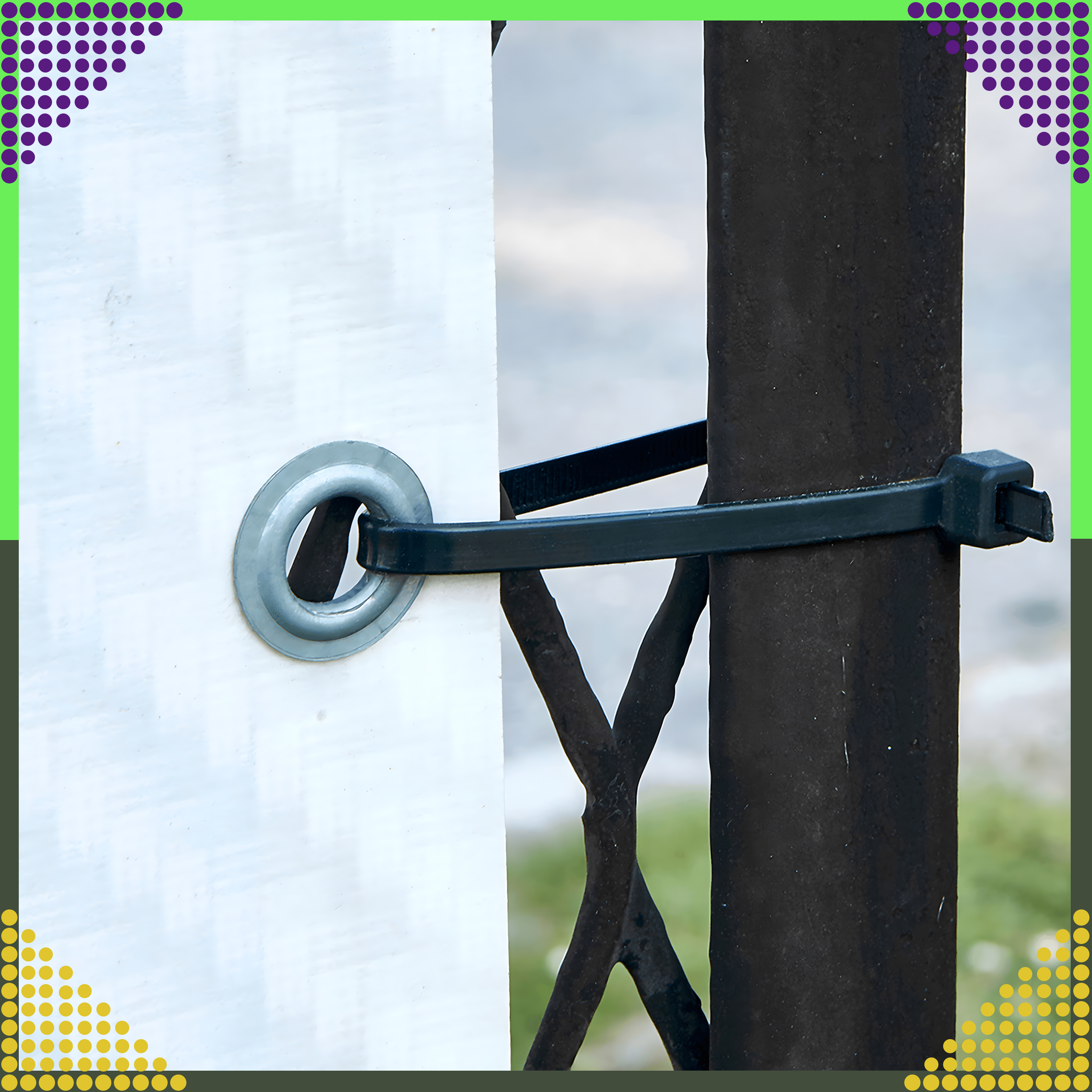 400 x Opaski Zaciskowe Mocne Obejmy Trytytki Trytki Czarne 2,5x200mm 100 SZT - obrazek 3