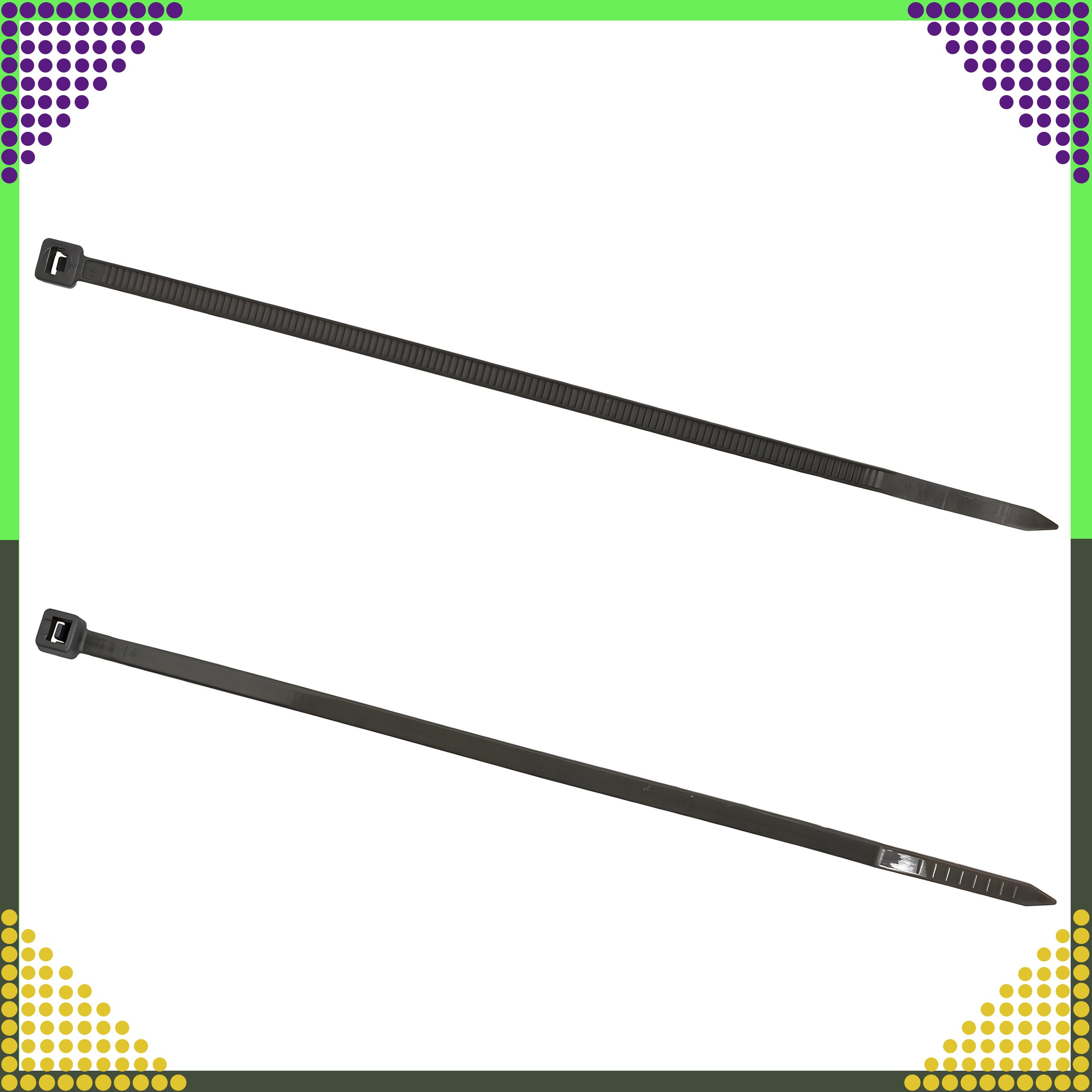 400 x Opaski Zaciskowe Mocne Obejmy Trytytki Trytki Czarne 2,5x200mm 100 SZT - obrazek 11