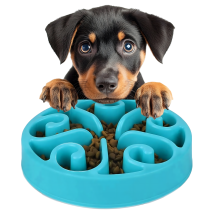 Miska Spowalniająca Jedzenie dla Psa Kota Zwierząt Duża z Przegrodami