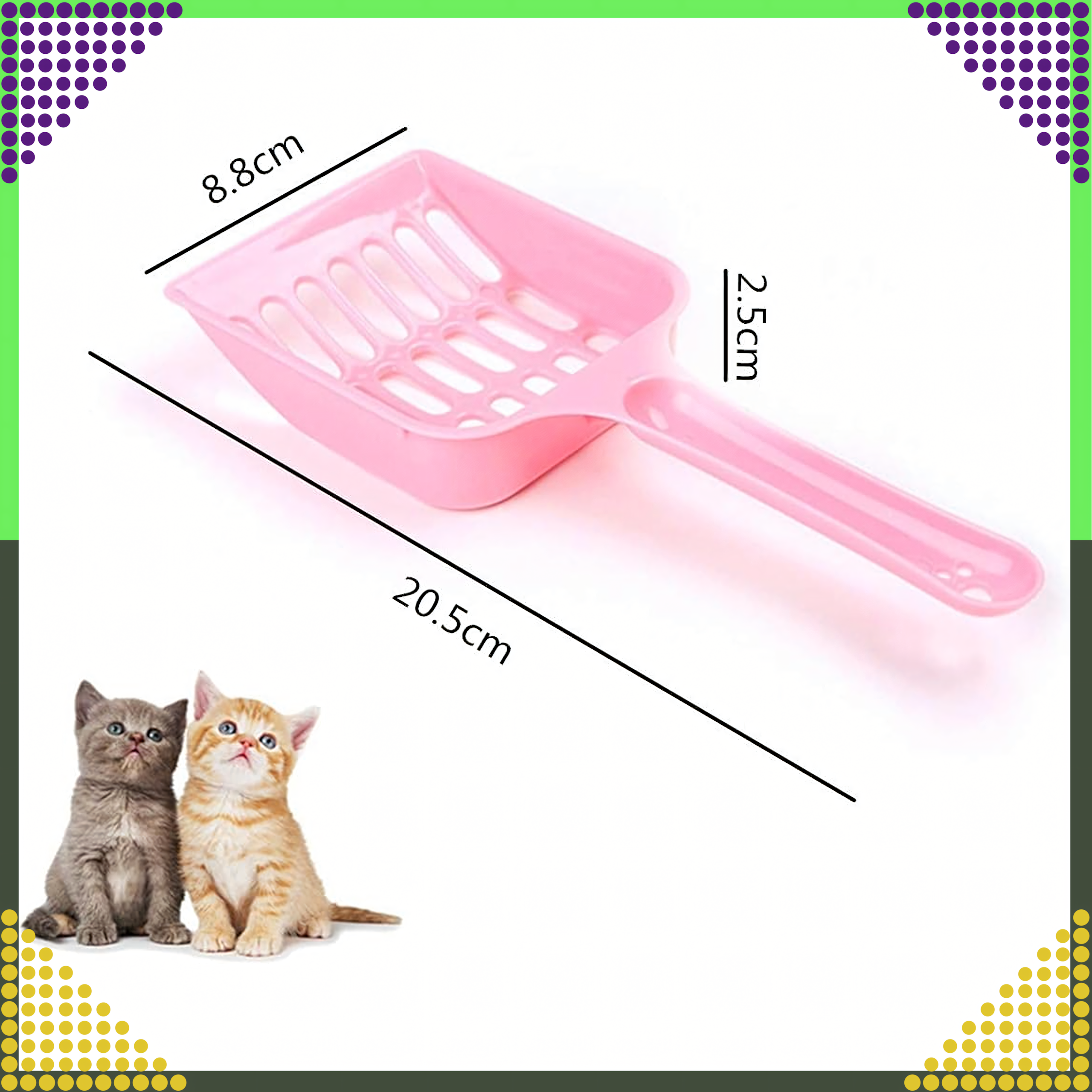 Kuweta dla Kota Kotów Kociąt z Łopatką Toaleta na Żwirek Otwarta Prosta - obrazek 3