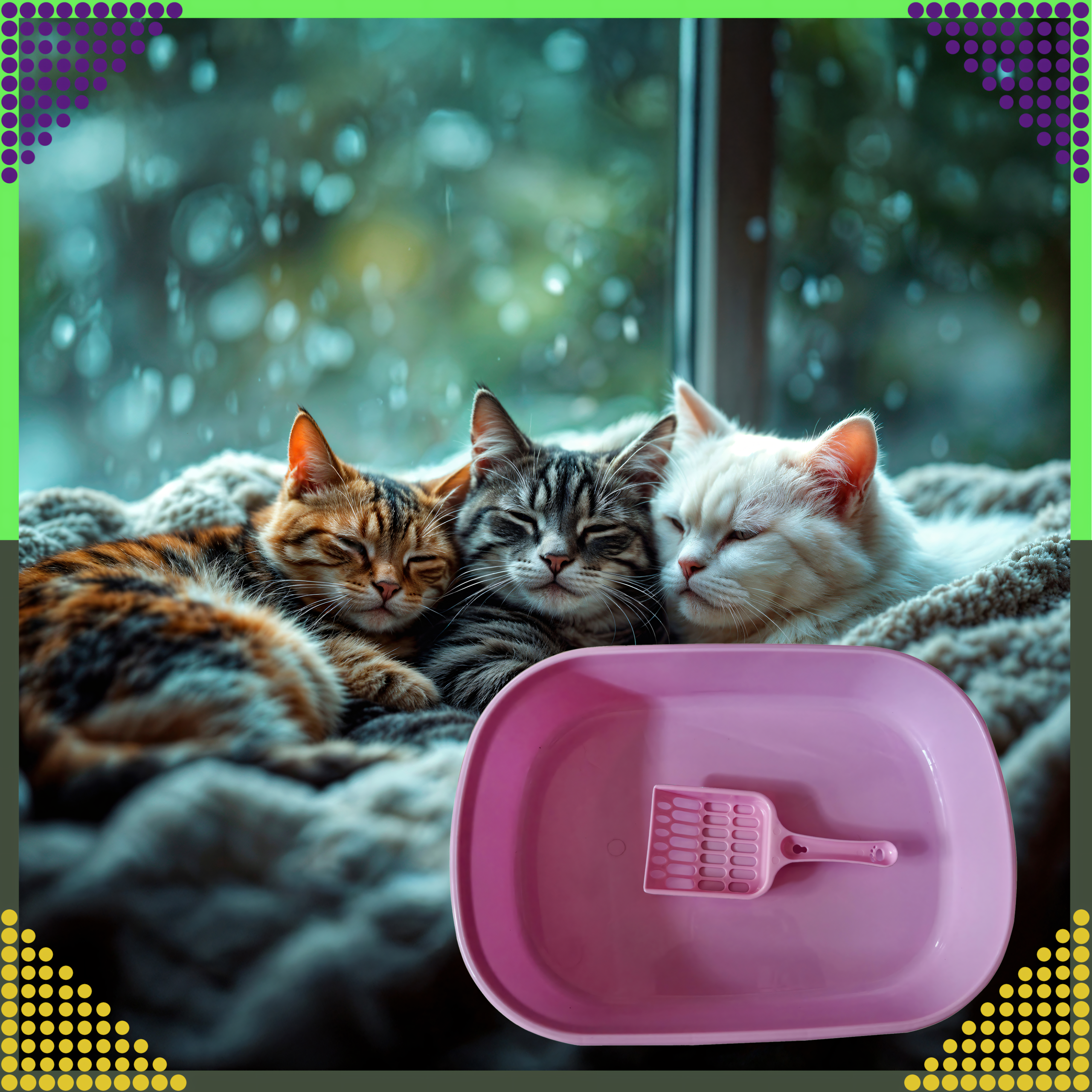 Kuweta dla Kota Kotów Kociąt z Łopatką Toaleta na Żwirek Otwarta Prosta - obrazek 7