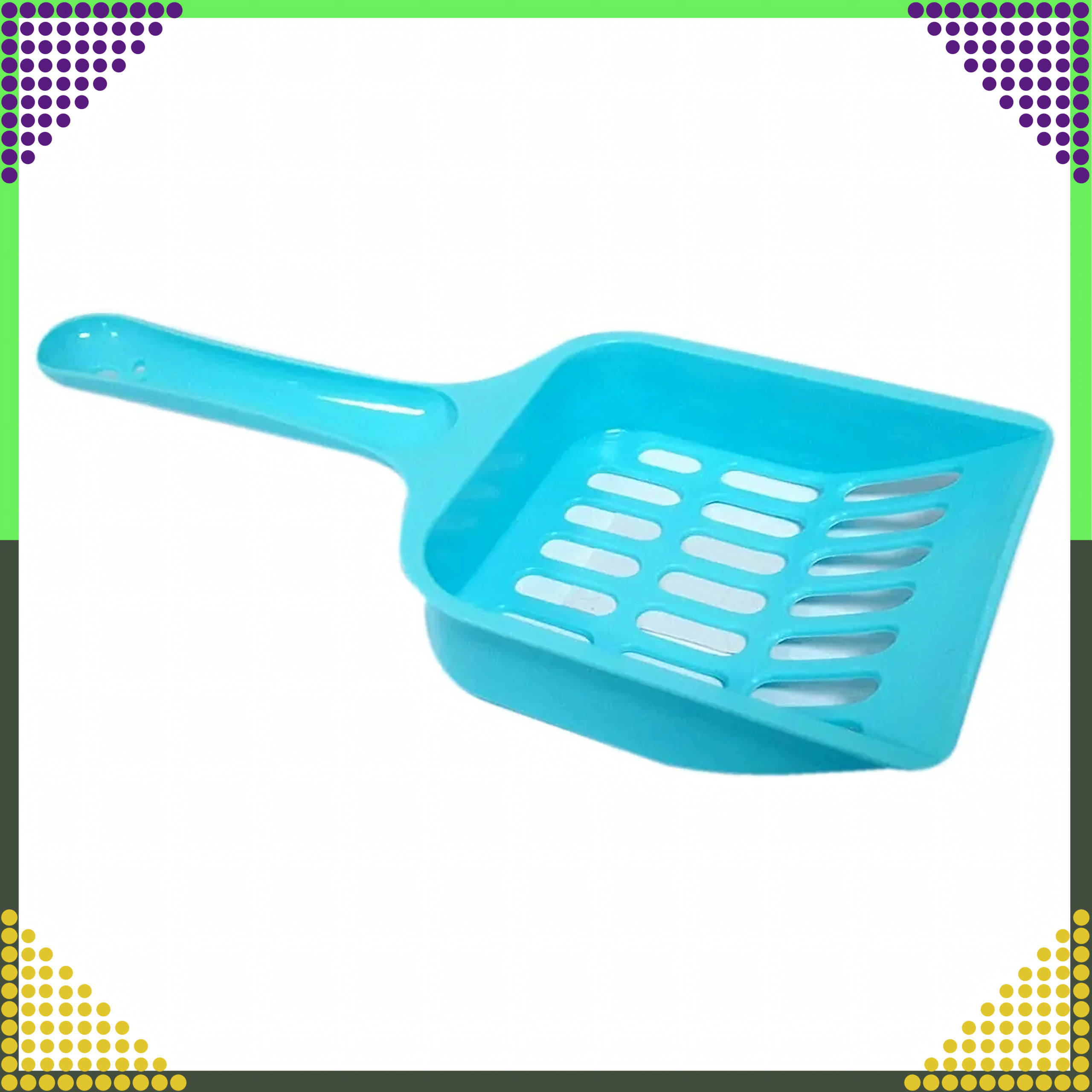 Kuweta dla Kota Kotów Kociąt z Łopatką Toaleta na Żwirek Otwarta Duża - obrazek 3