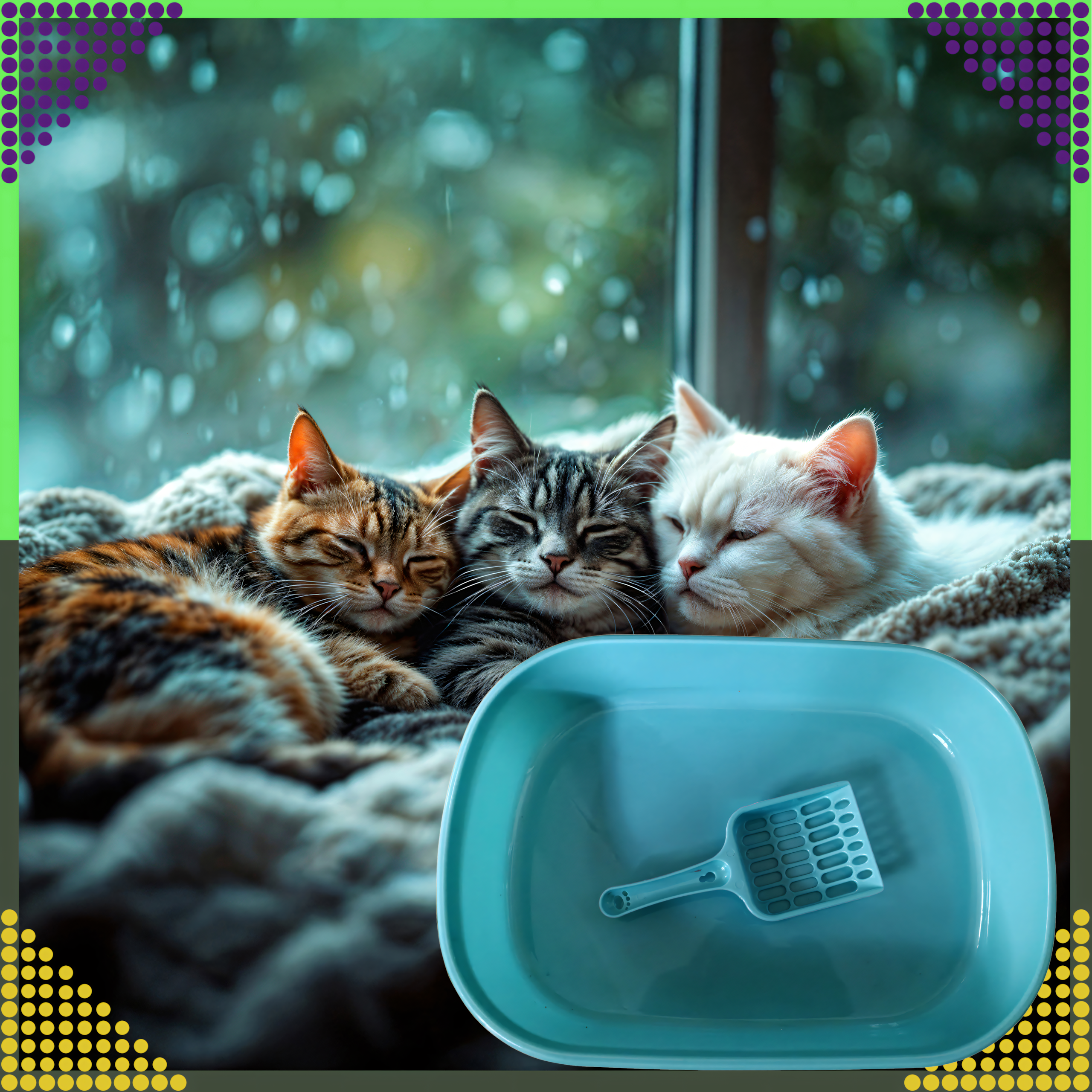 Kuweta dla Kota Kotów Kociąt z Łopatką Toaleta na Żwirek Otwarta Duża - obrazek 7